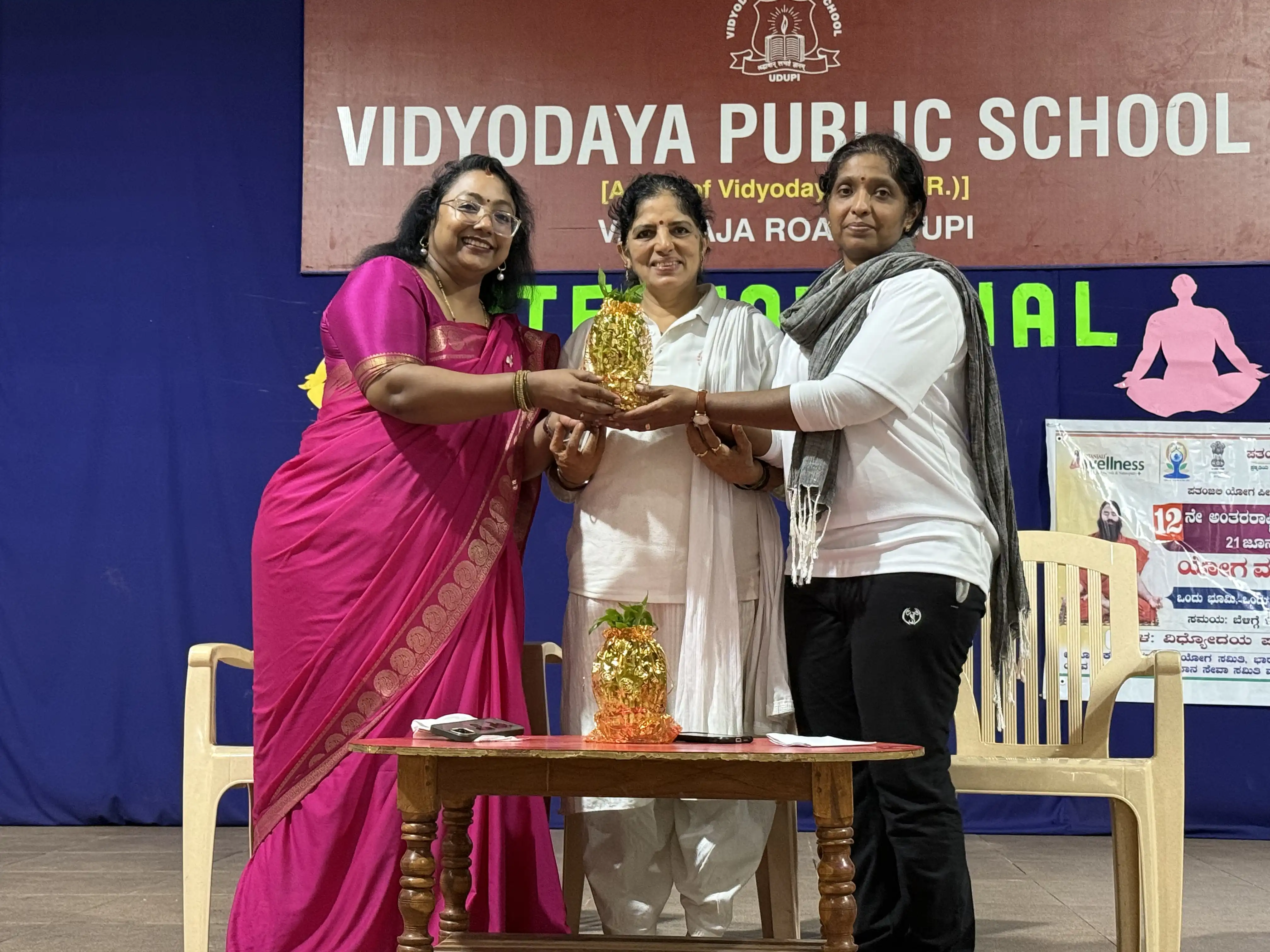International Yoga Day celebration at Vidyodaya Public School