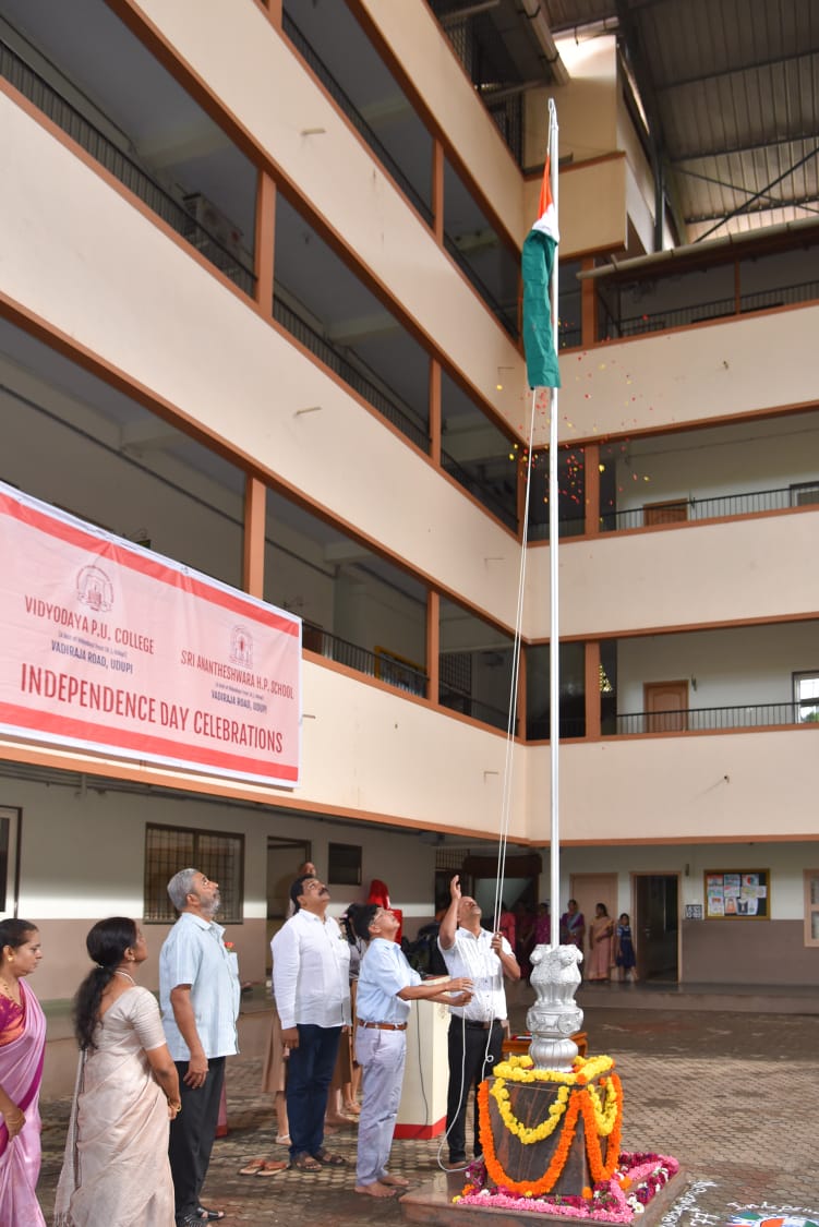 Vidyodaya P U College Udupi Independence Day Celebration