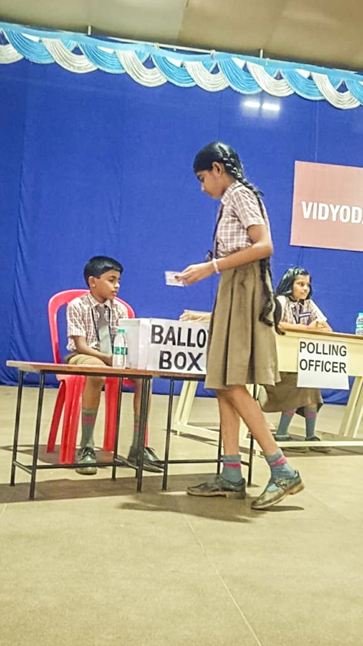 Election at Vidyodaya Public School, Udupi