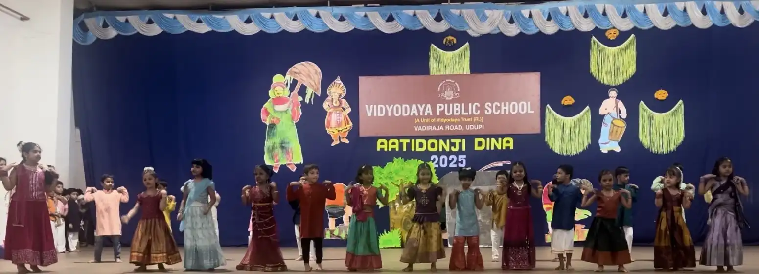 Vidyodaya Public School Udupi Celebrating Aatidonji Dina
