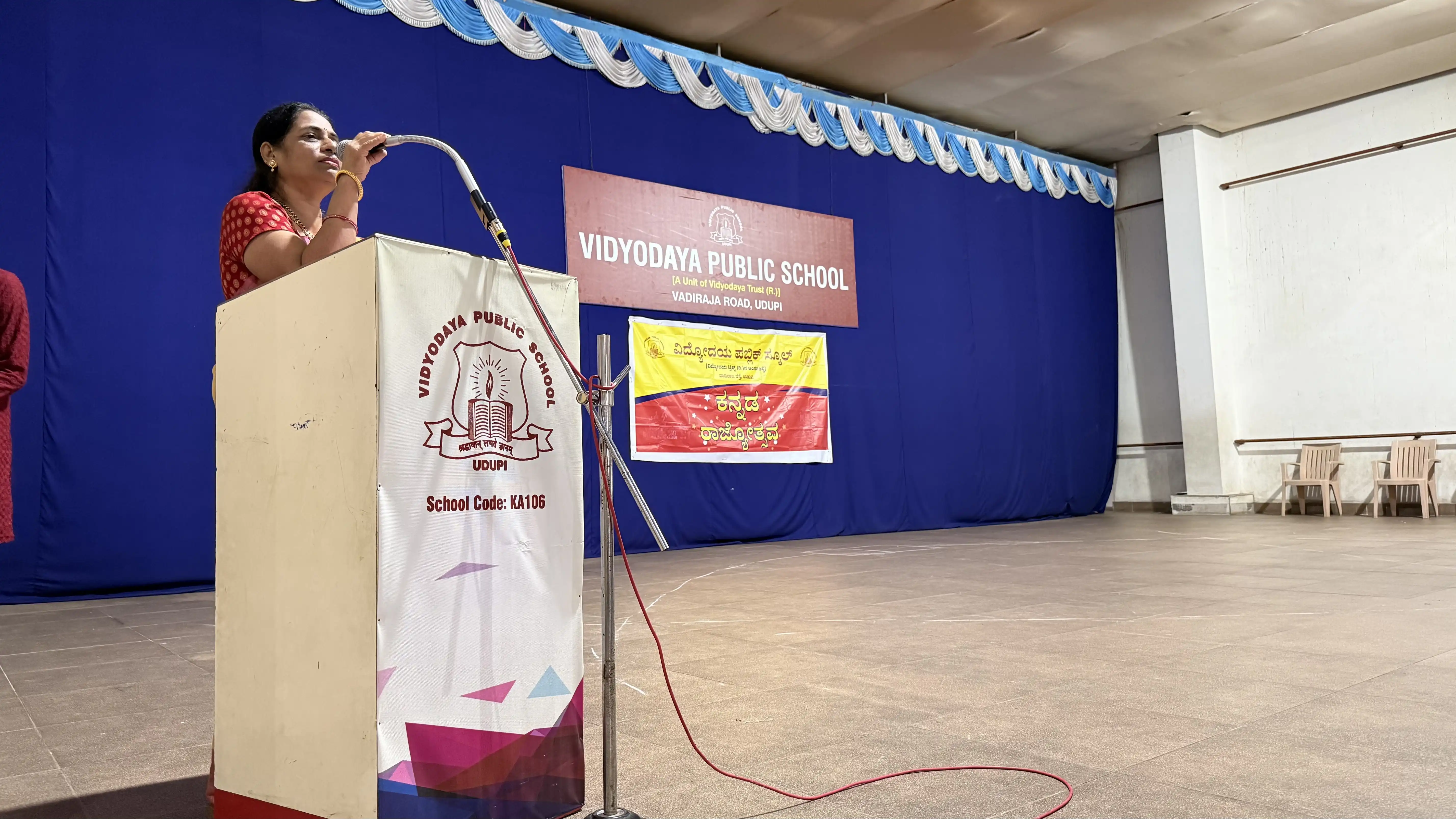 Karnataka rajyotsava celebrations at Vidyodaya Public Shcool, Udupi