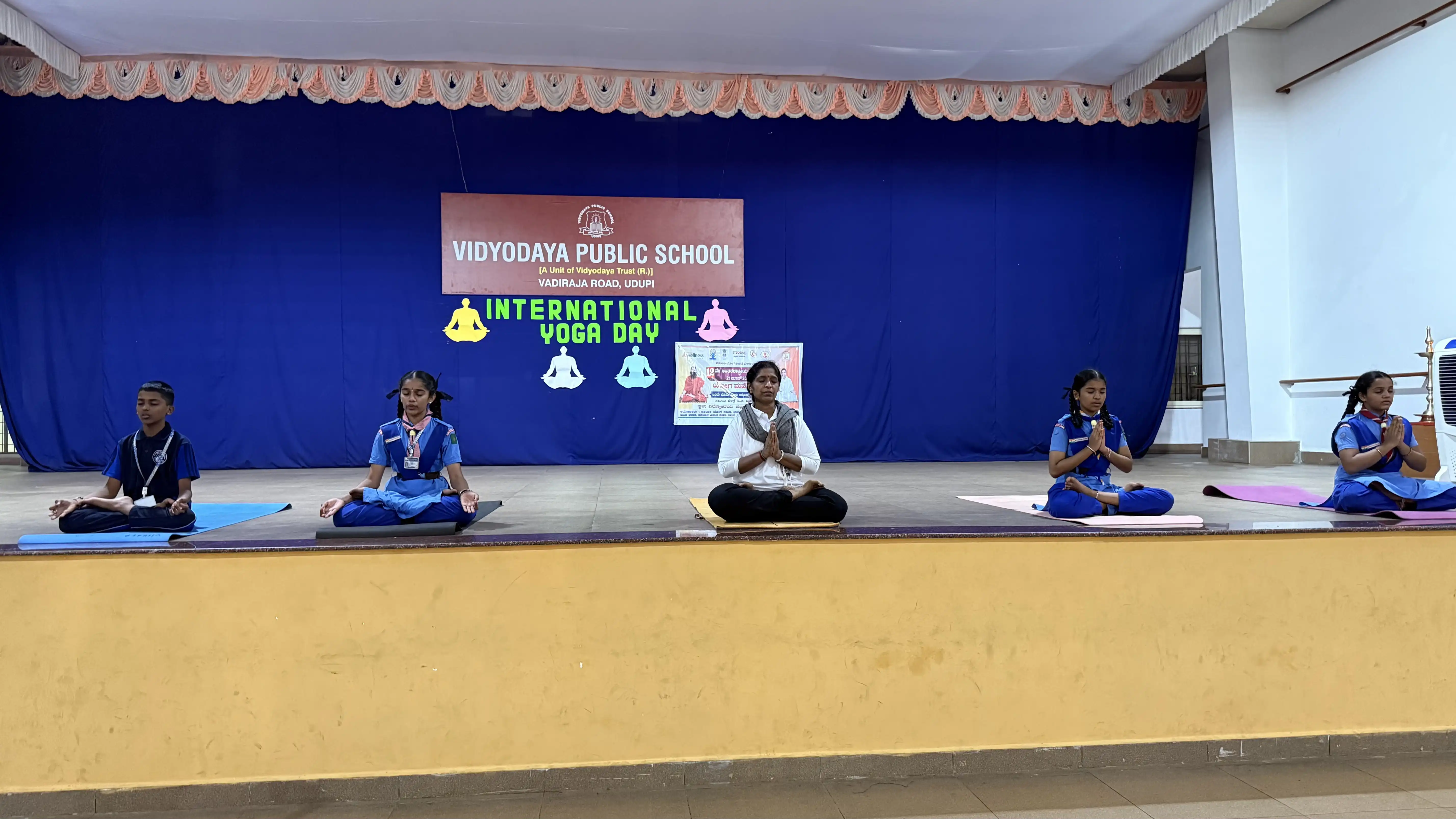 International Yoga Day celebration at Vidyodaya Public School