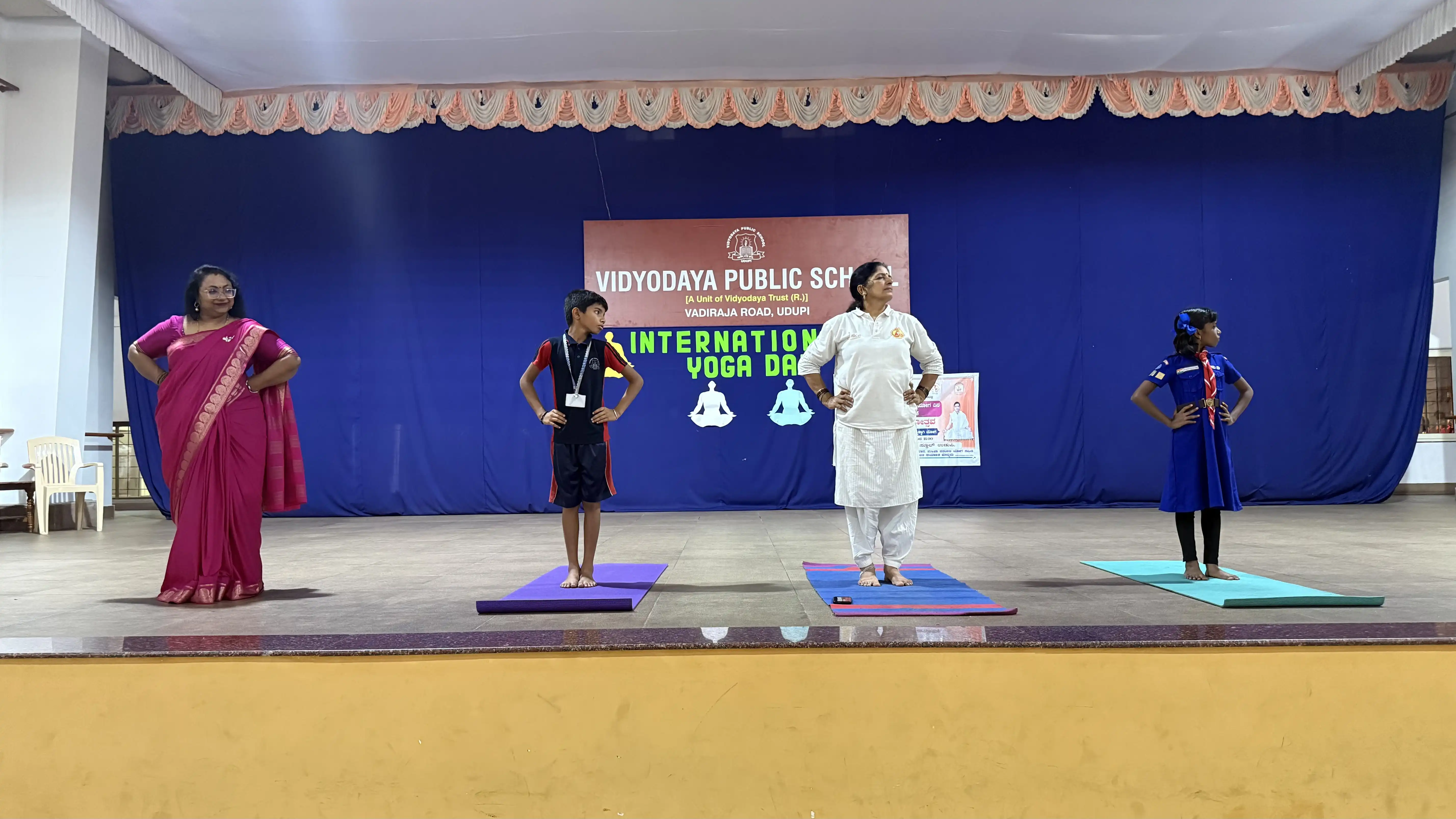 International Yoga Day celebration at Vidyodaya Public School