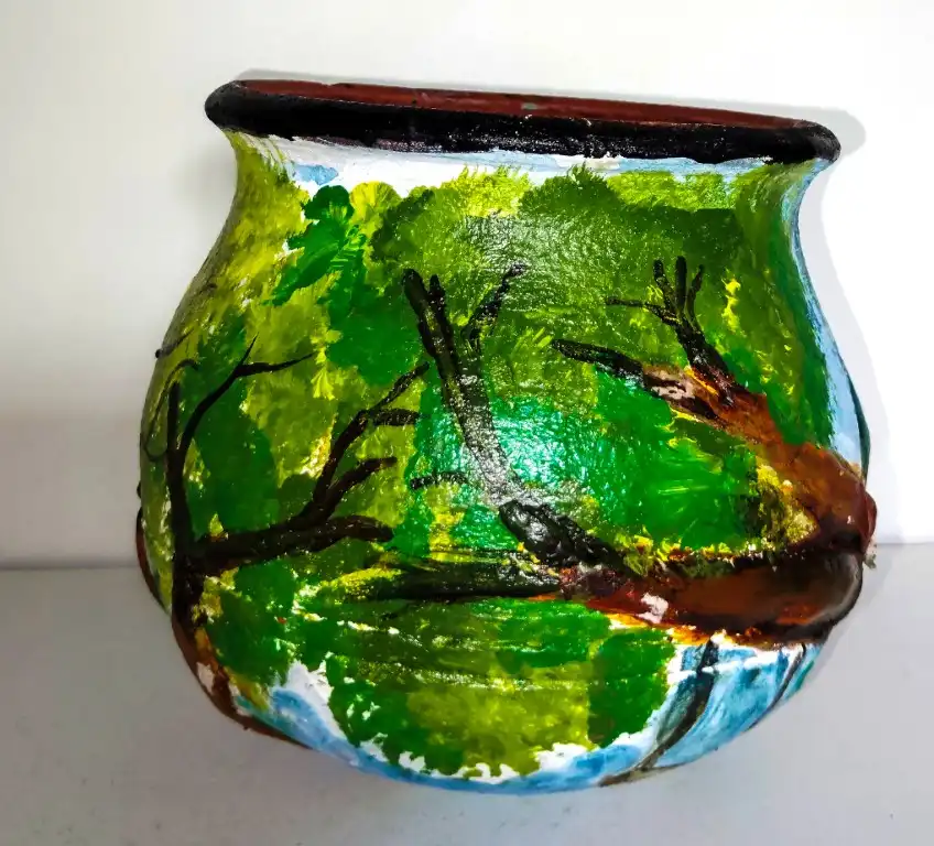 Pot Painting Competition 2025 Vidyodaya PU College Udupi