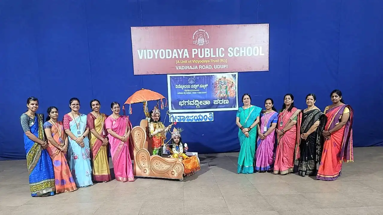 Geetha Jayanathi at Vidyodaya Public School Udupi