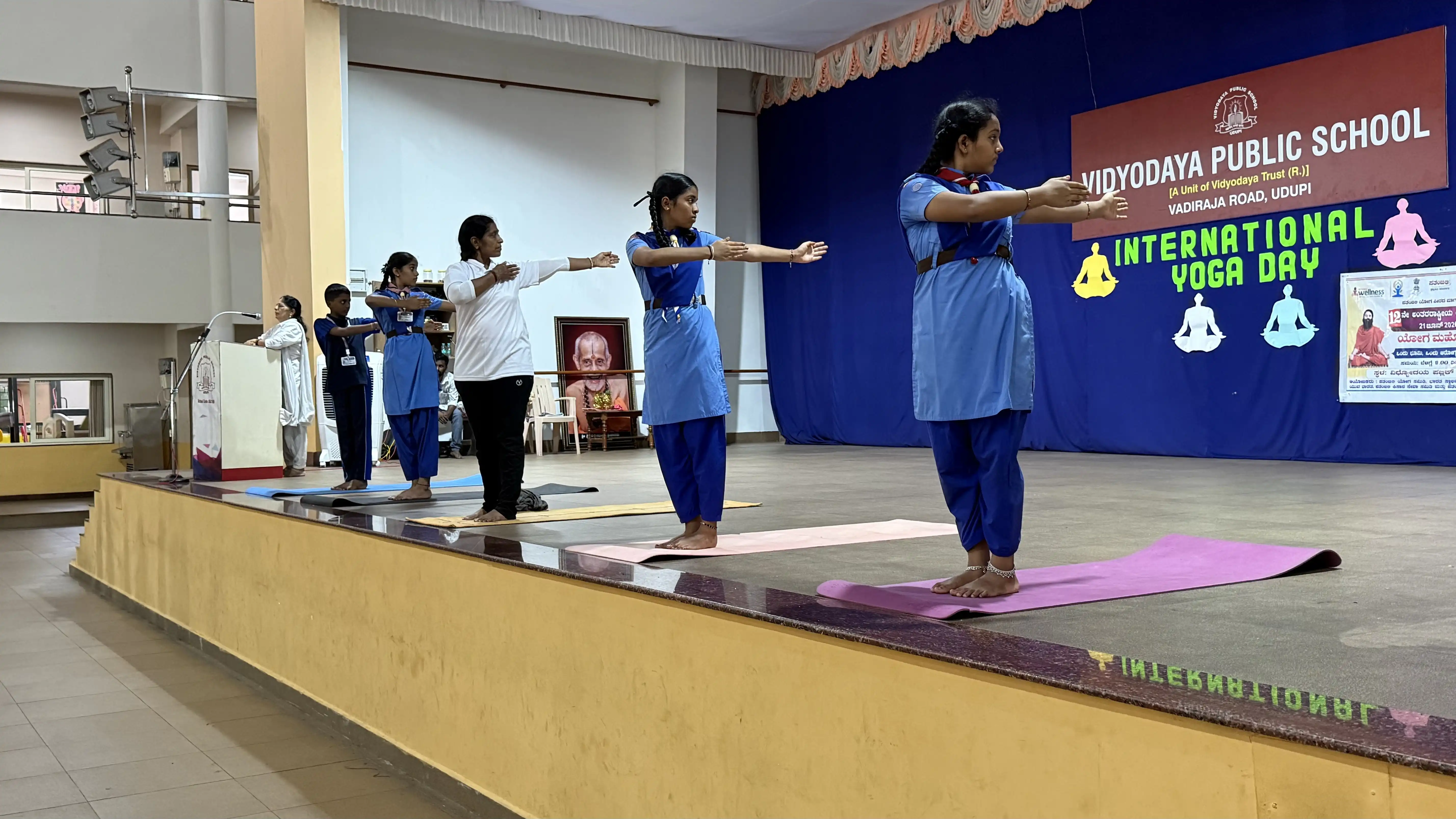 International Yoga Day celebration at Vidyodaya Public School
