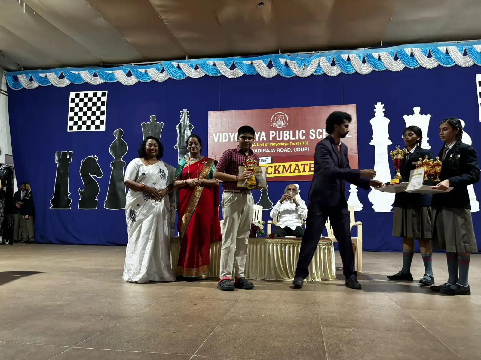 AICS Checkmate Chess Competition at Vidyodaya Public School Udupi