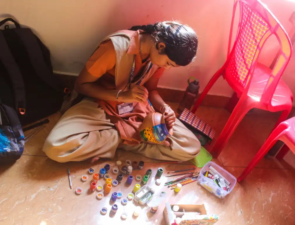 Pot Painting Competition 2025 Vidyodaya PU College Udupi