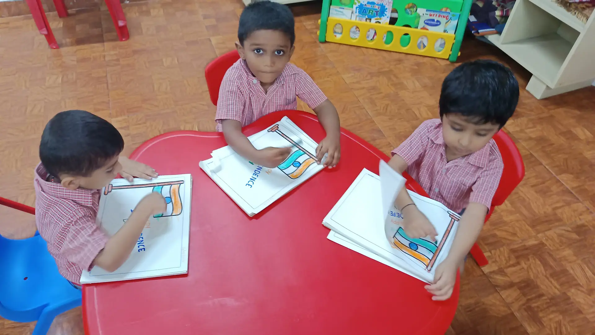 Pre-Primary students celebrating Independence Day at Vidyodaya Public School