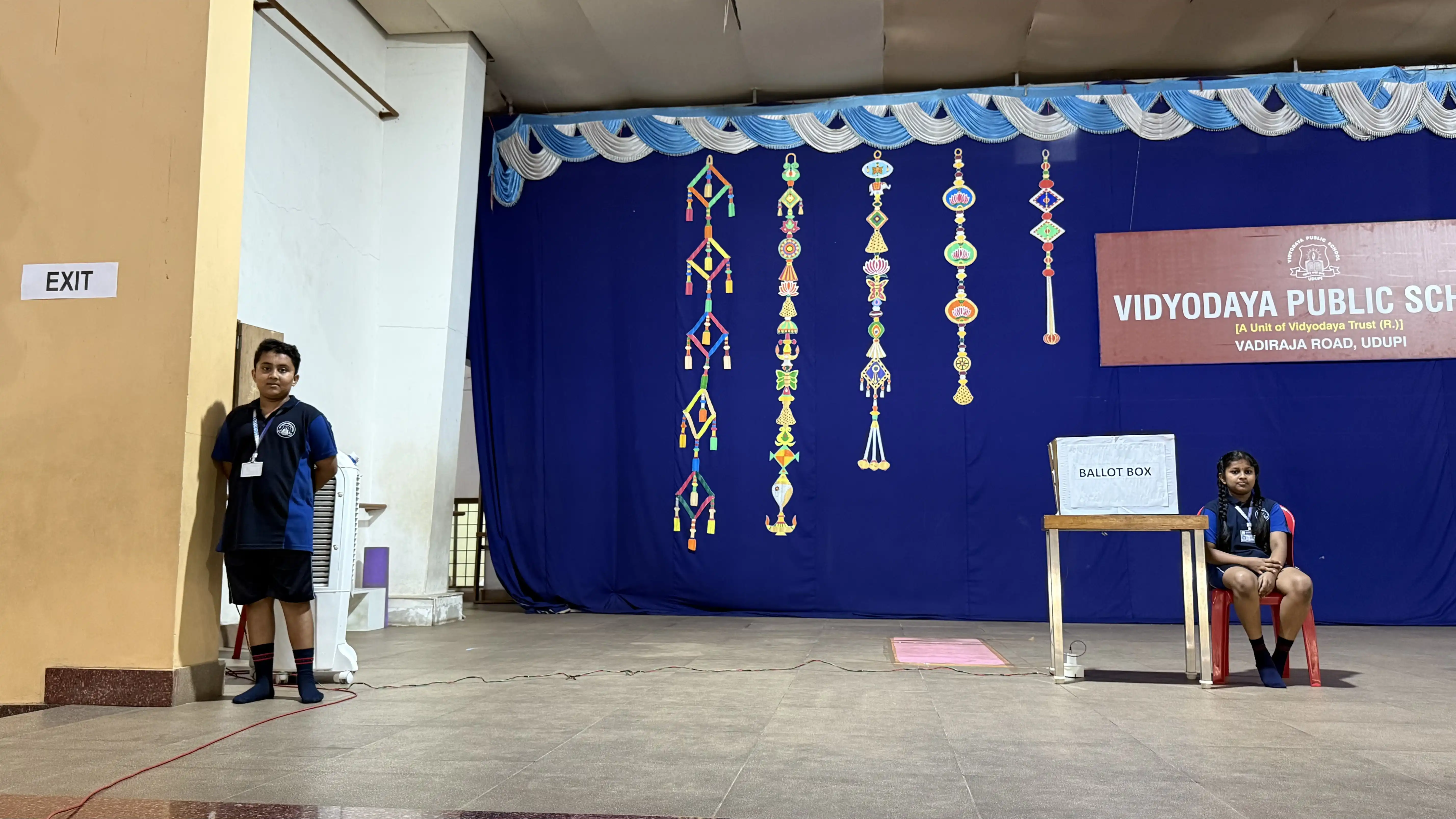 Vidyodaya Public School Election Activity Using Electronic Voting Machine