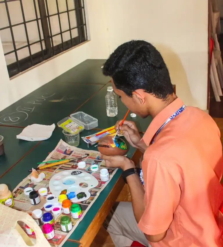 Pot Painting Competition 2025 Vidyodaya PU College Udupi