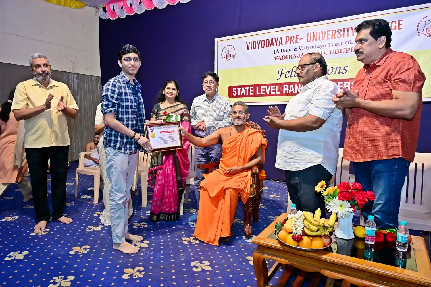 Vidyodaya P U College Udupi Felcitations to State Rank Holders