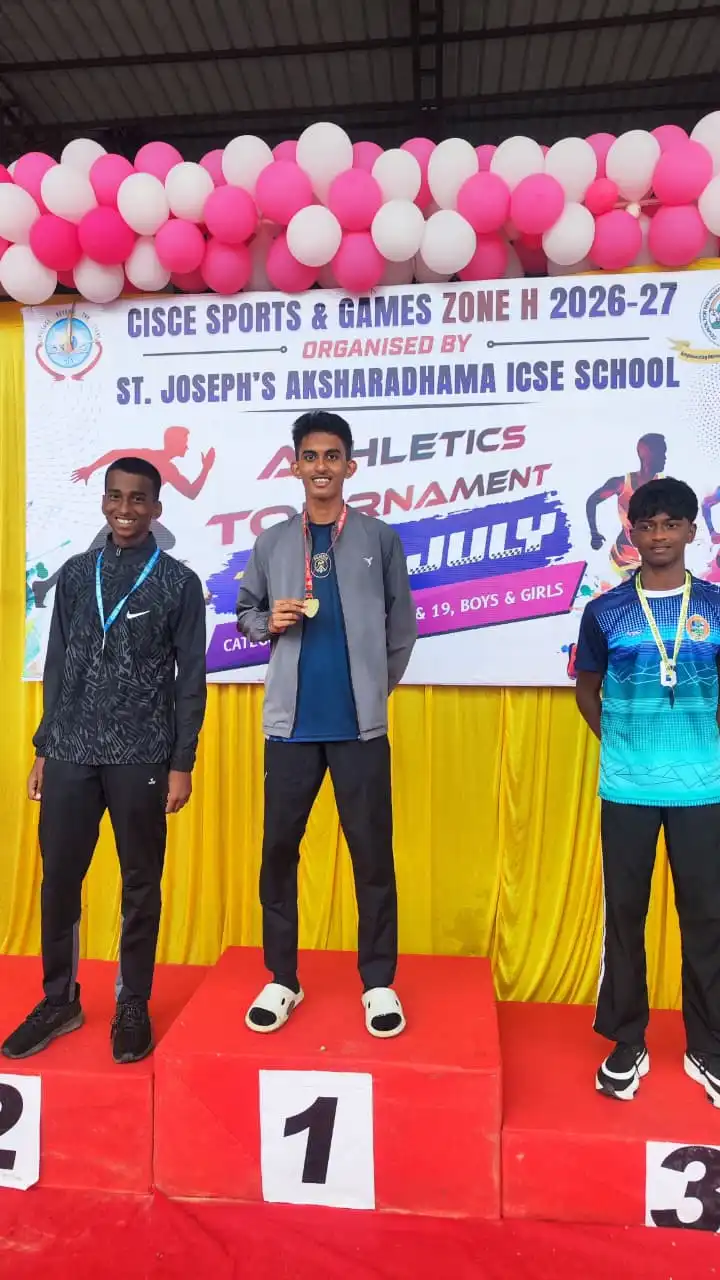 CISCE Zonal Sports Meet 2026 medal winners from Vidyodaya Public School