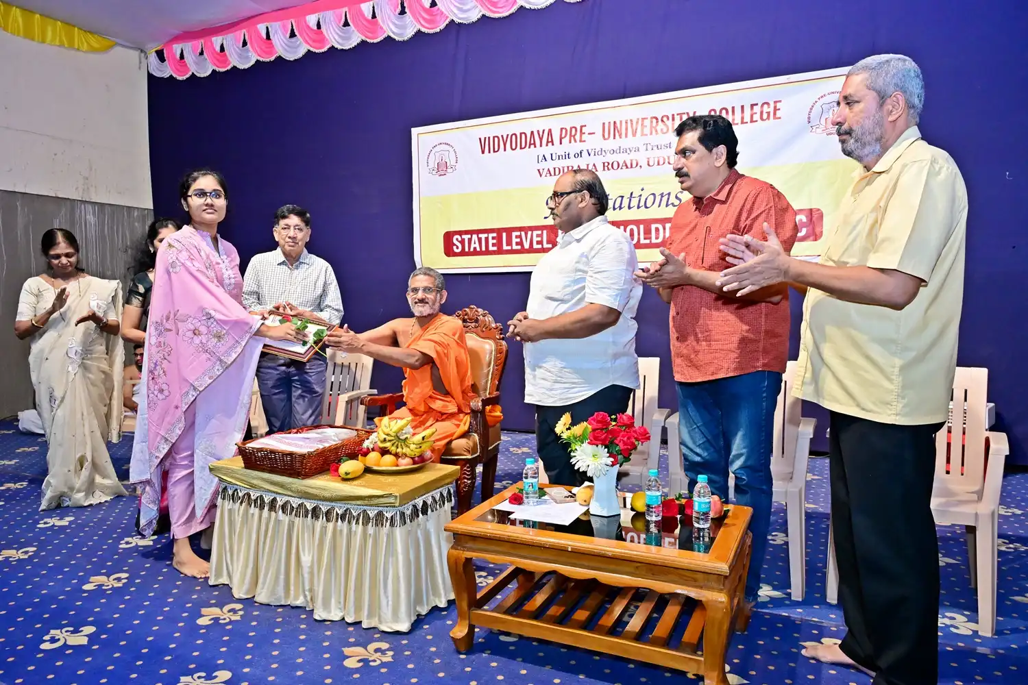 Vidyodaya P U College Udupi Felcitations to State Rank Holders