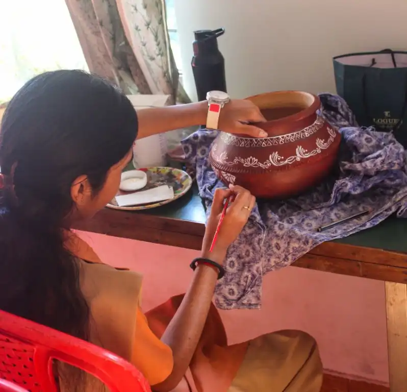 Pot Painting Competition 2025 Vidyodaya PU College Udupi