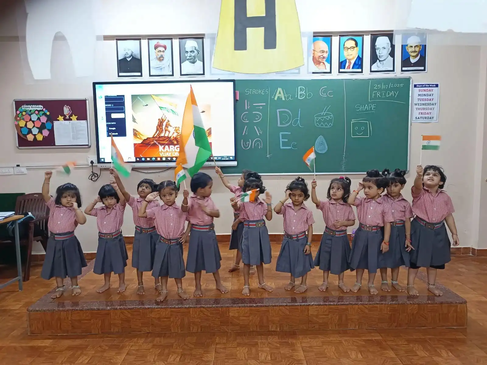Vidyodaya Public School Udupi celebrating Kargil Vijay Divas