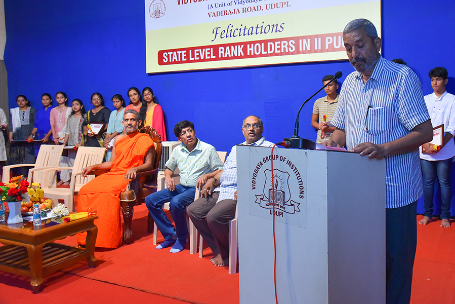 Vidyodaya PU College Udupi Rank Holders Felicitation