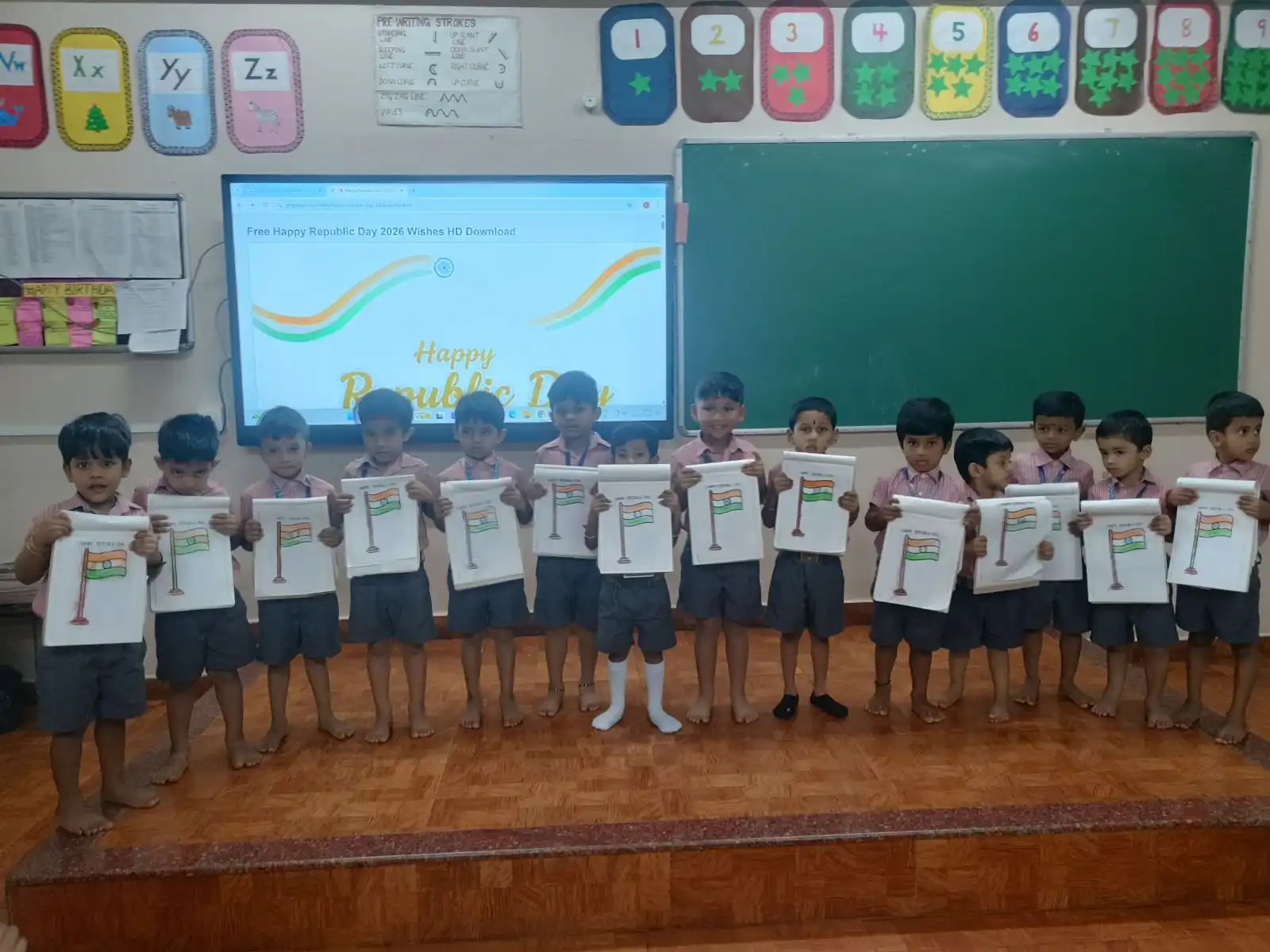 Republic Day activity for pre-primary students