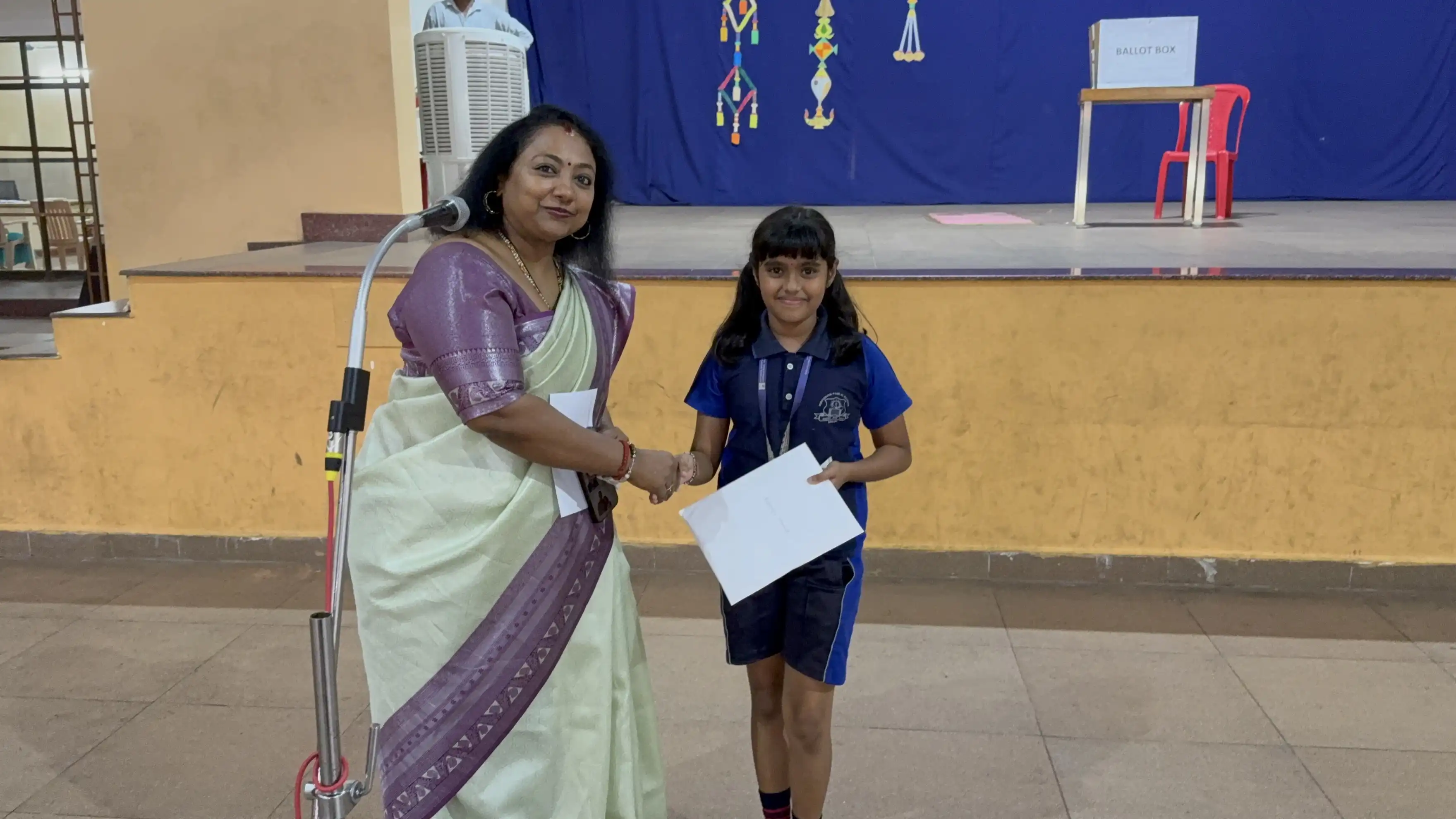 Vidyodaya Public School Election Activity Using Electronic Voting Machine