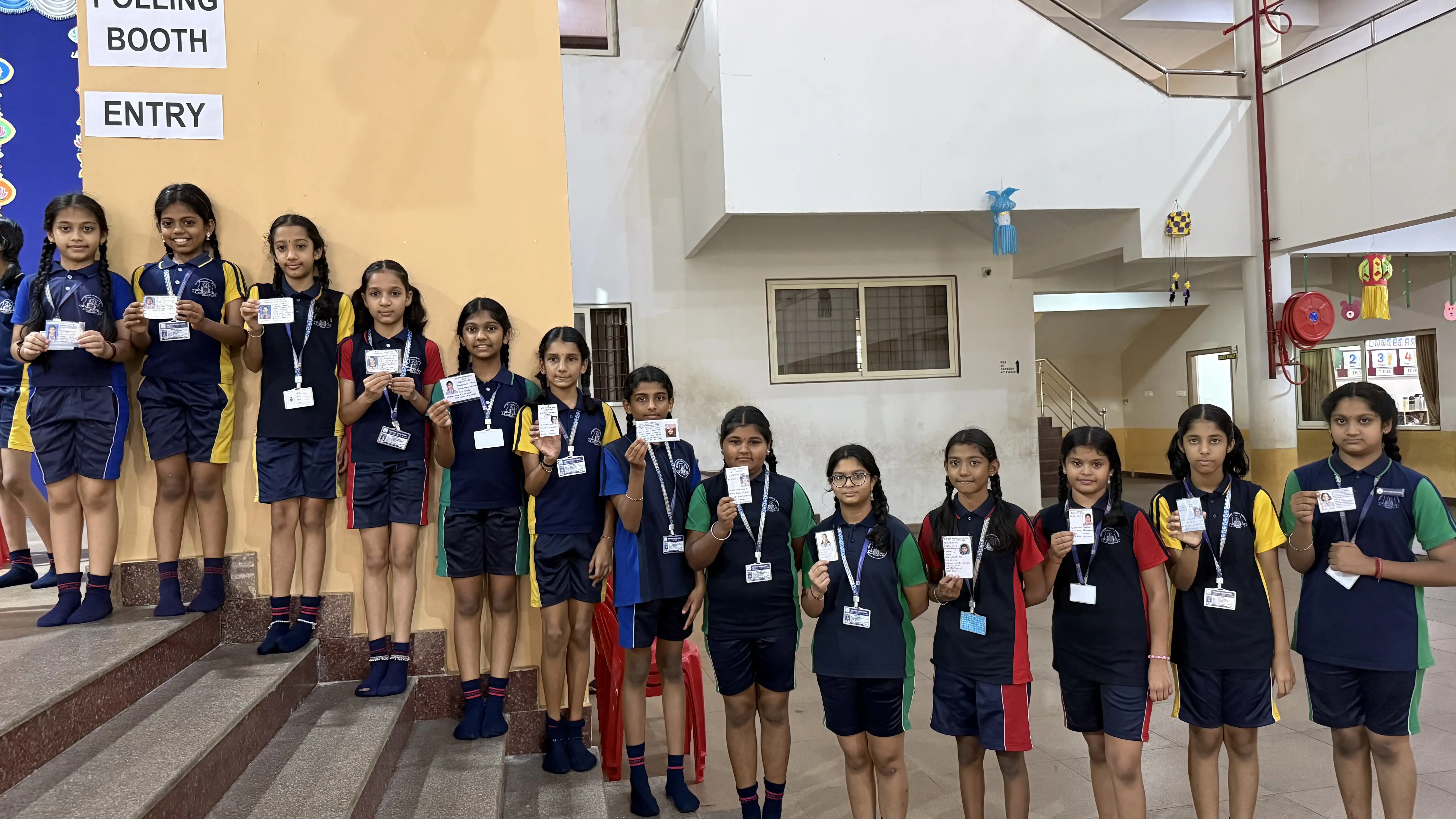 Vidyodaya Public School Election Activity Using Electronic Voting Machine