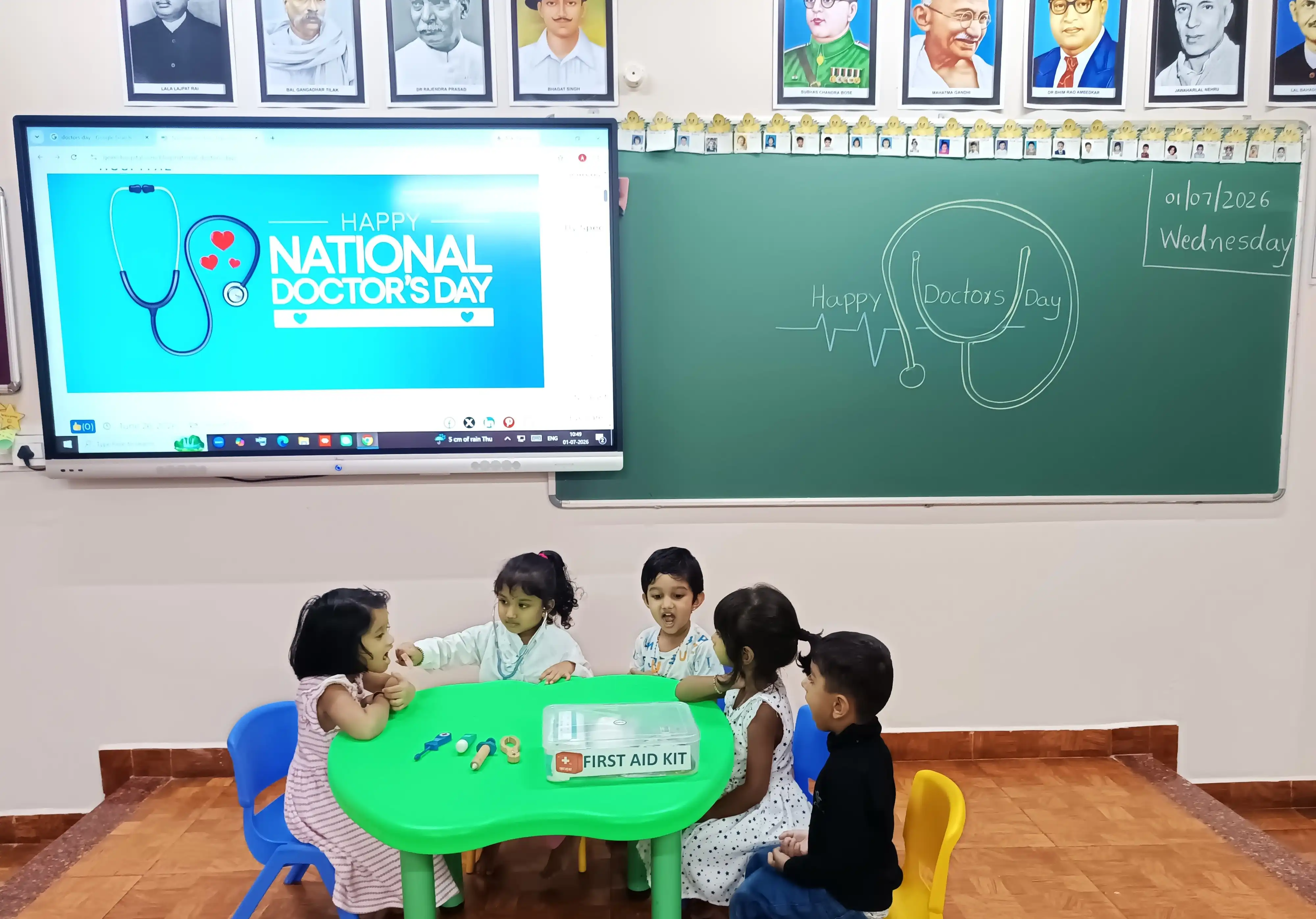 Doctor's Day Activity at Vidyodaya Public School