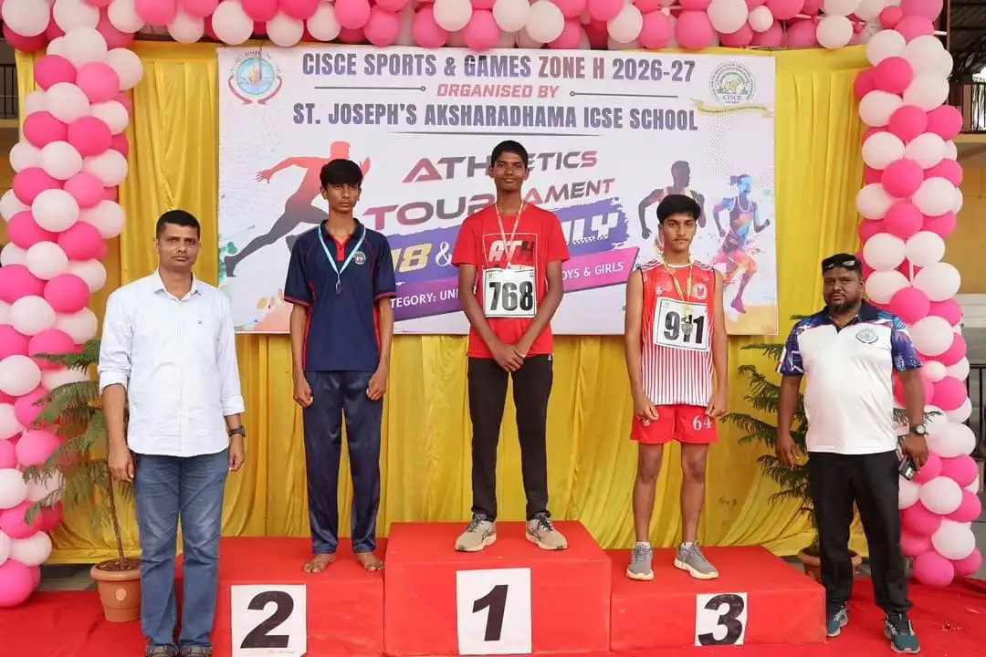 CISCE Zonal Sports Meet 2026 medal winners from Vidyodaya Public School