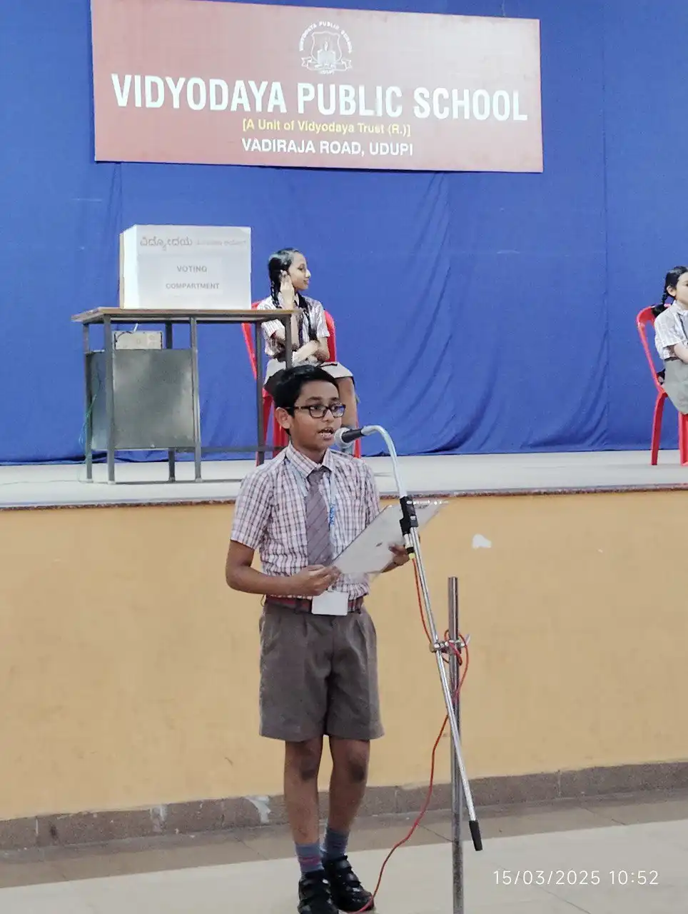 Vidyodaya Public School Udupi Mock Election