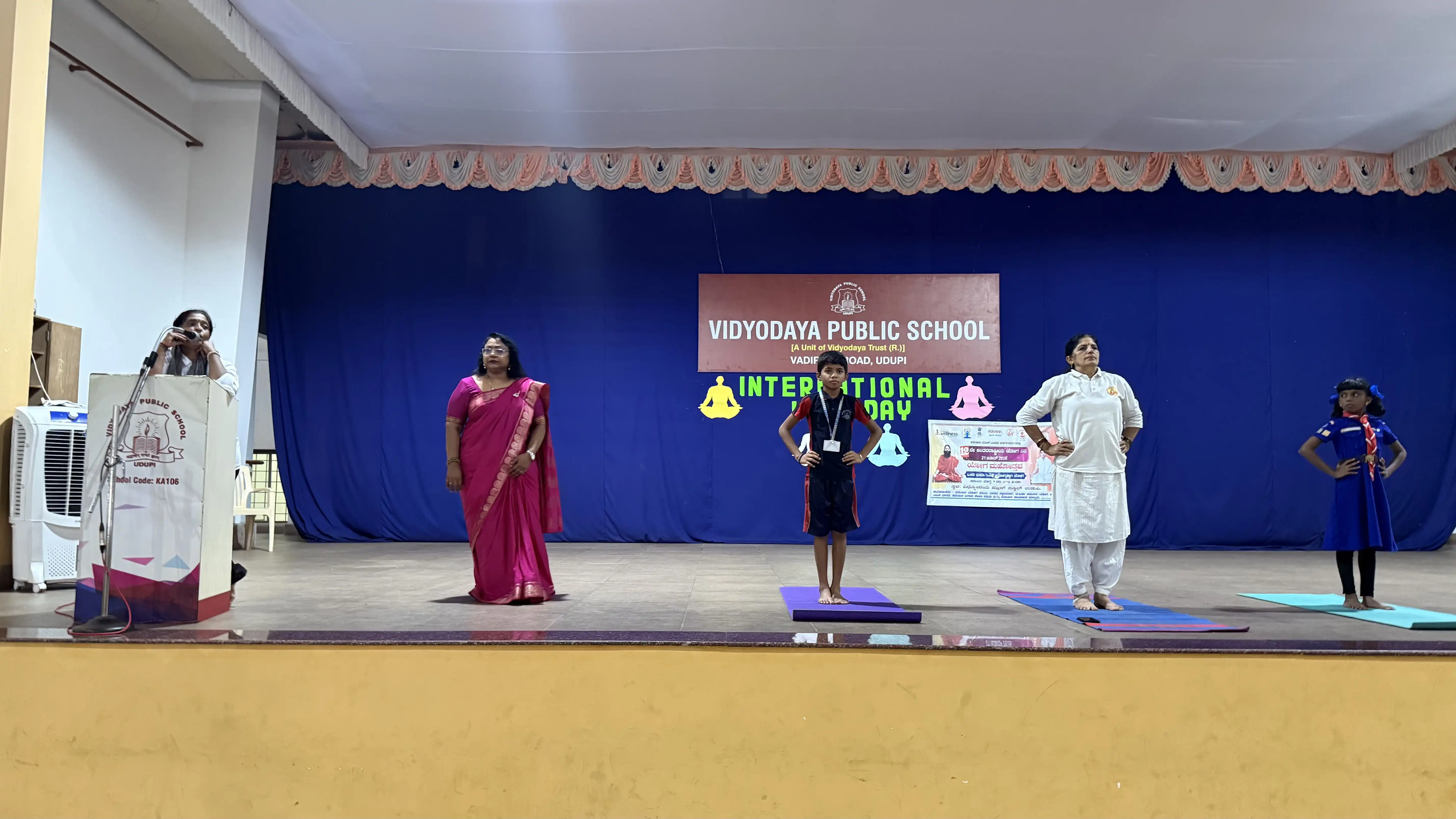 International Yoga Day celebration at Vidyodaya Public School