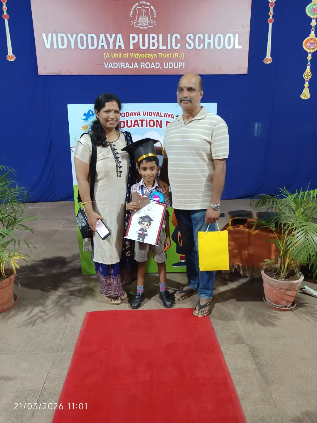 UKG Graduation Day 2026 and Merit Certificate Distribution at Vidyodaya Public School