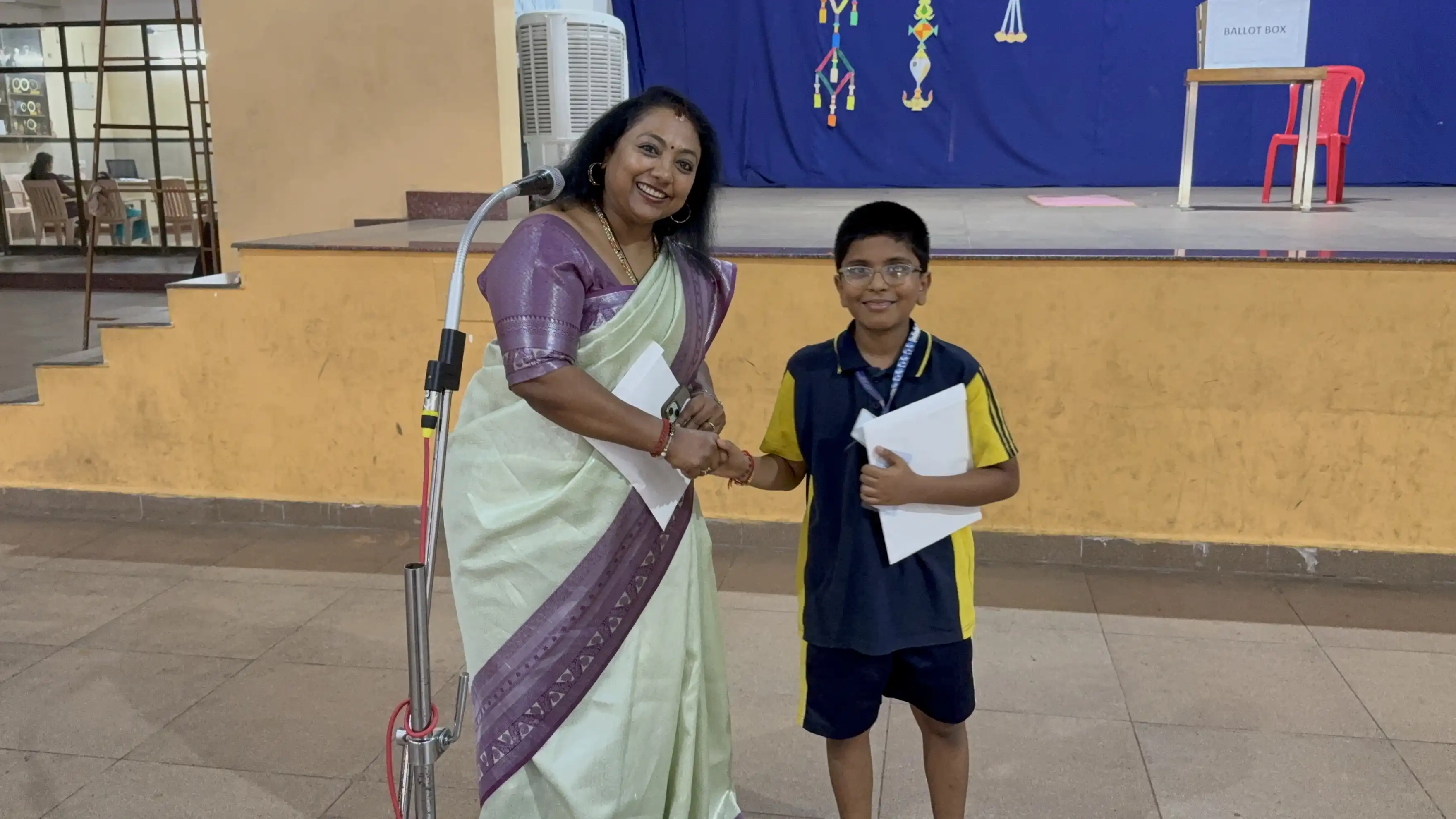 Vidyodaya Public School Election Activity Using Electronic Voting Machine