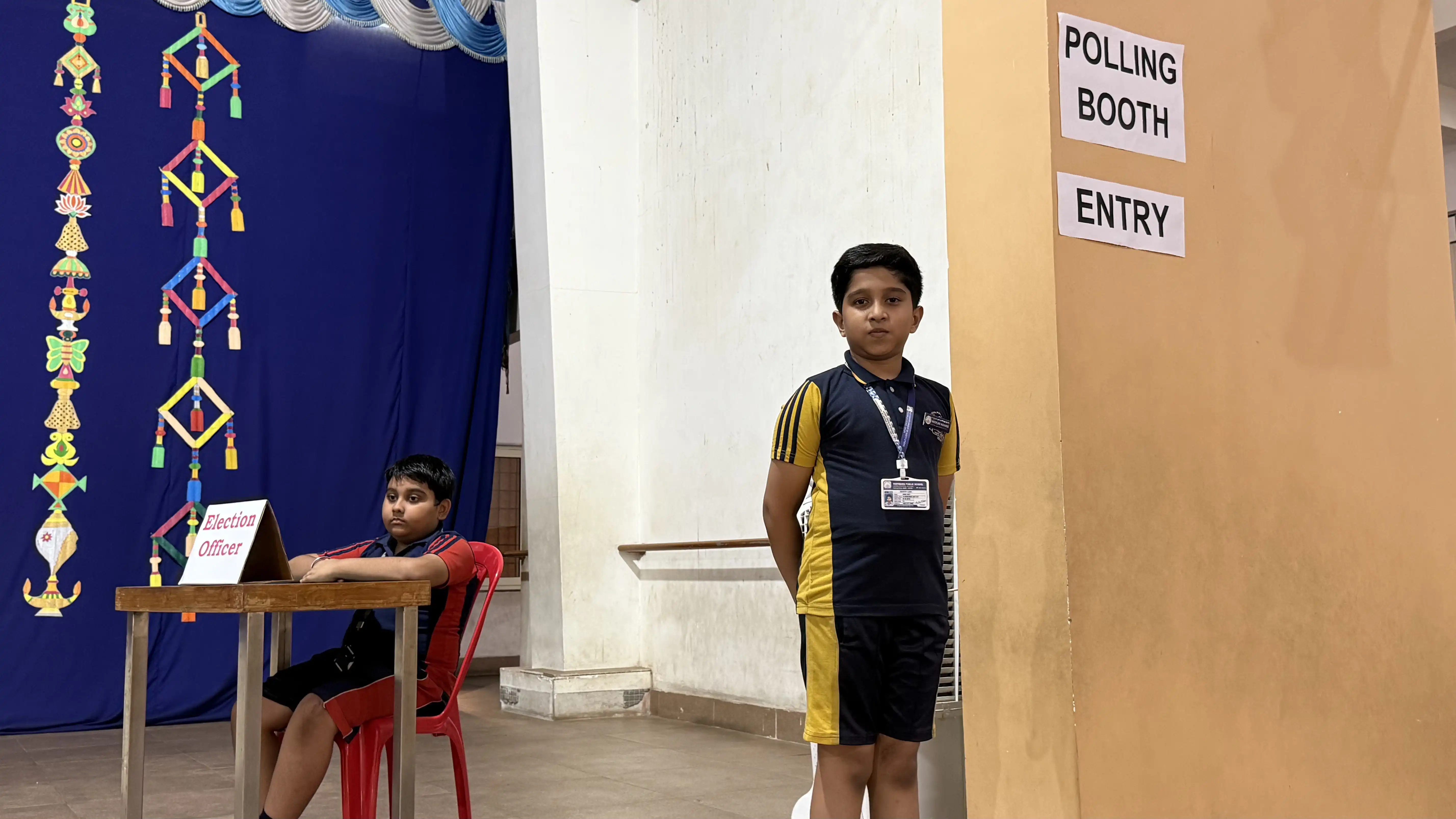 Vidyodaya Public School Election Activity Using Electronic Voting Machine