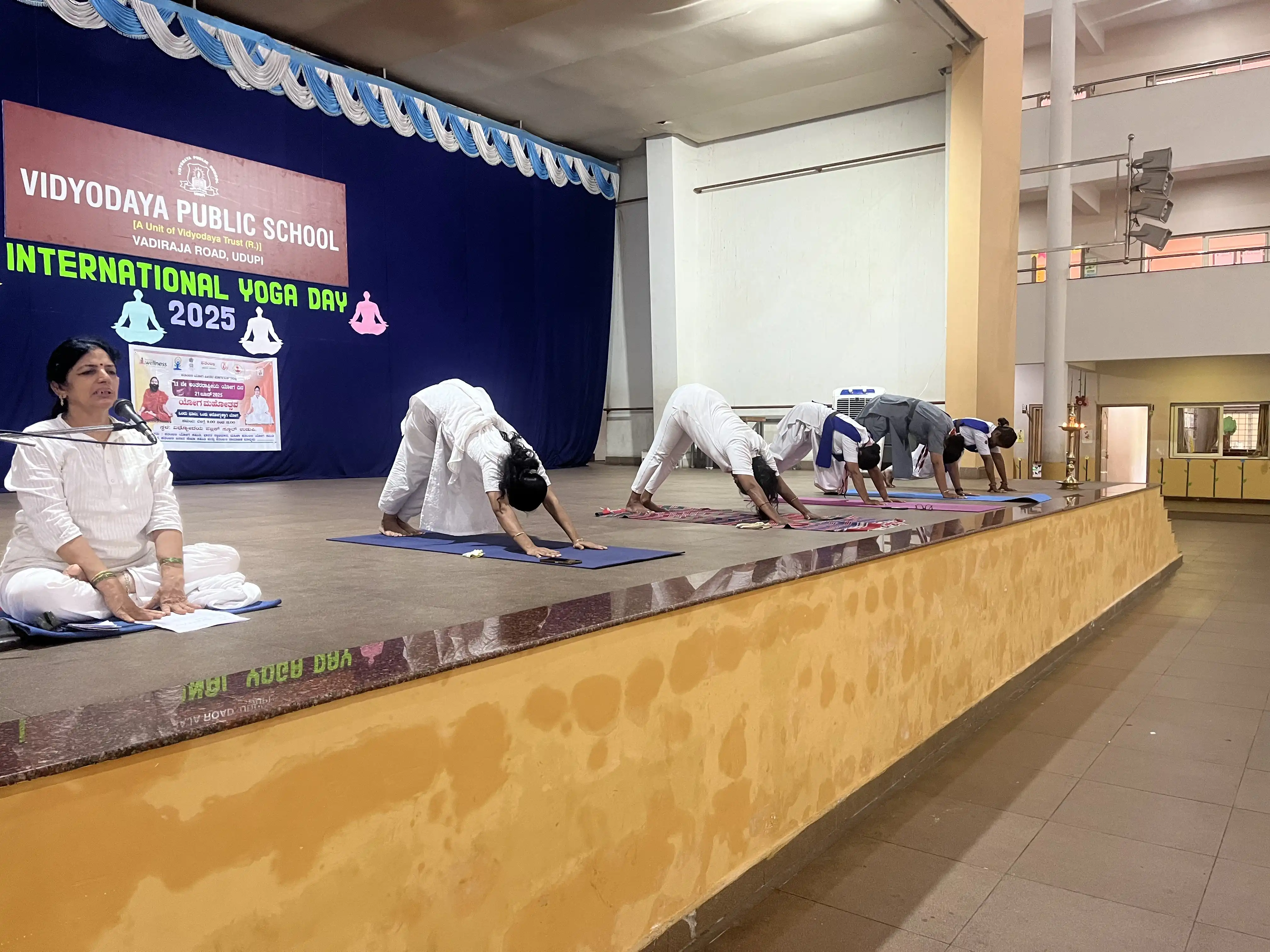 International Yoga Day at Vidyodaya Public School Udupi