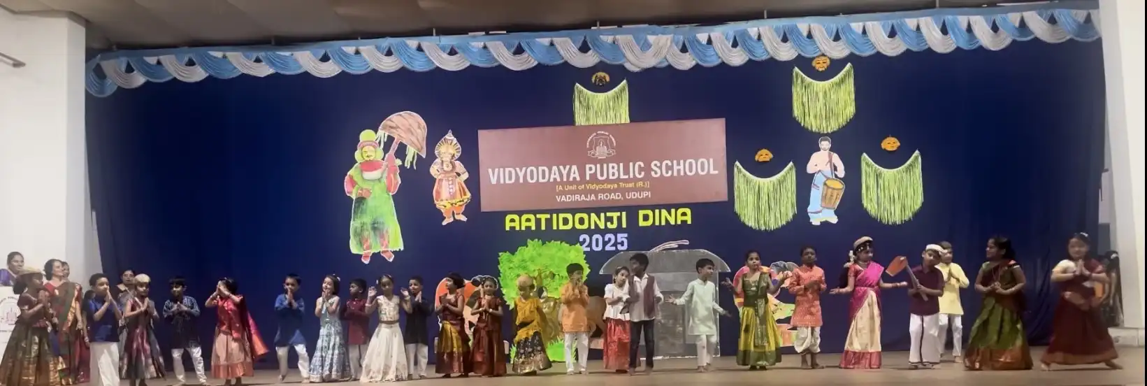 Vidyodaya Public School Udupi Celebrating Aatidonji Dina
