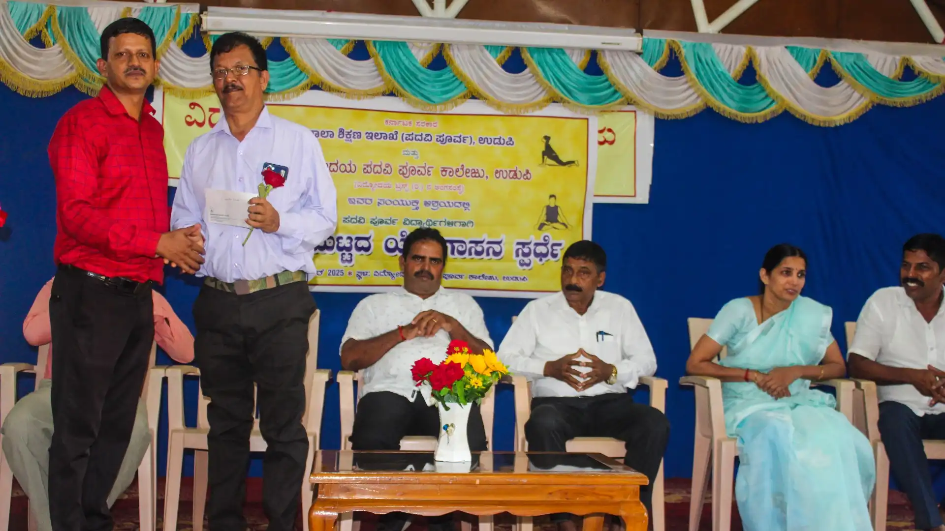 District Level Yoga Competition 2025 Vidyodaya PU College Udupi