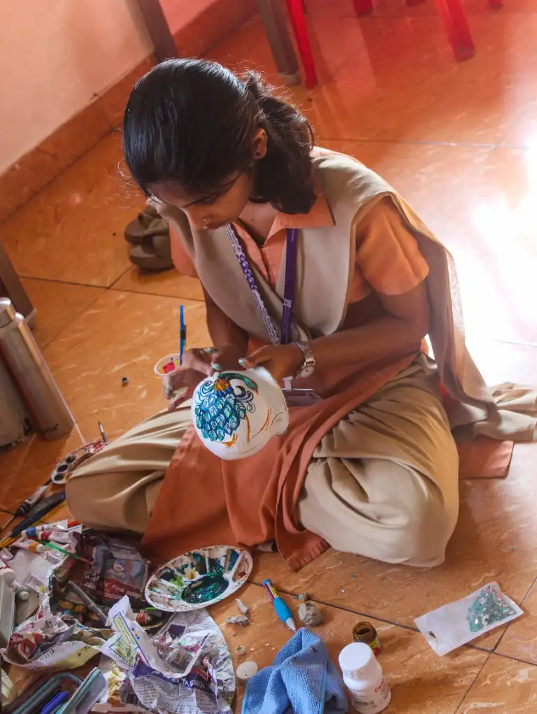 Pot Painting Competition 2025 Vidyodaya PU College Udupi