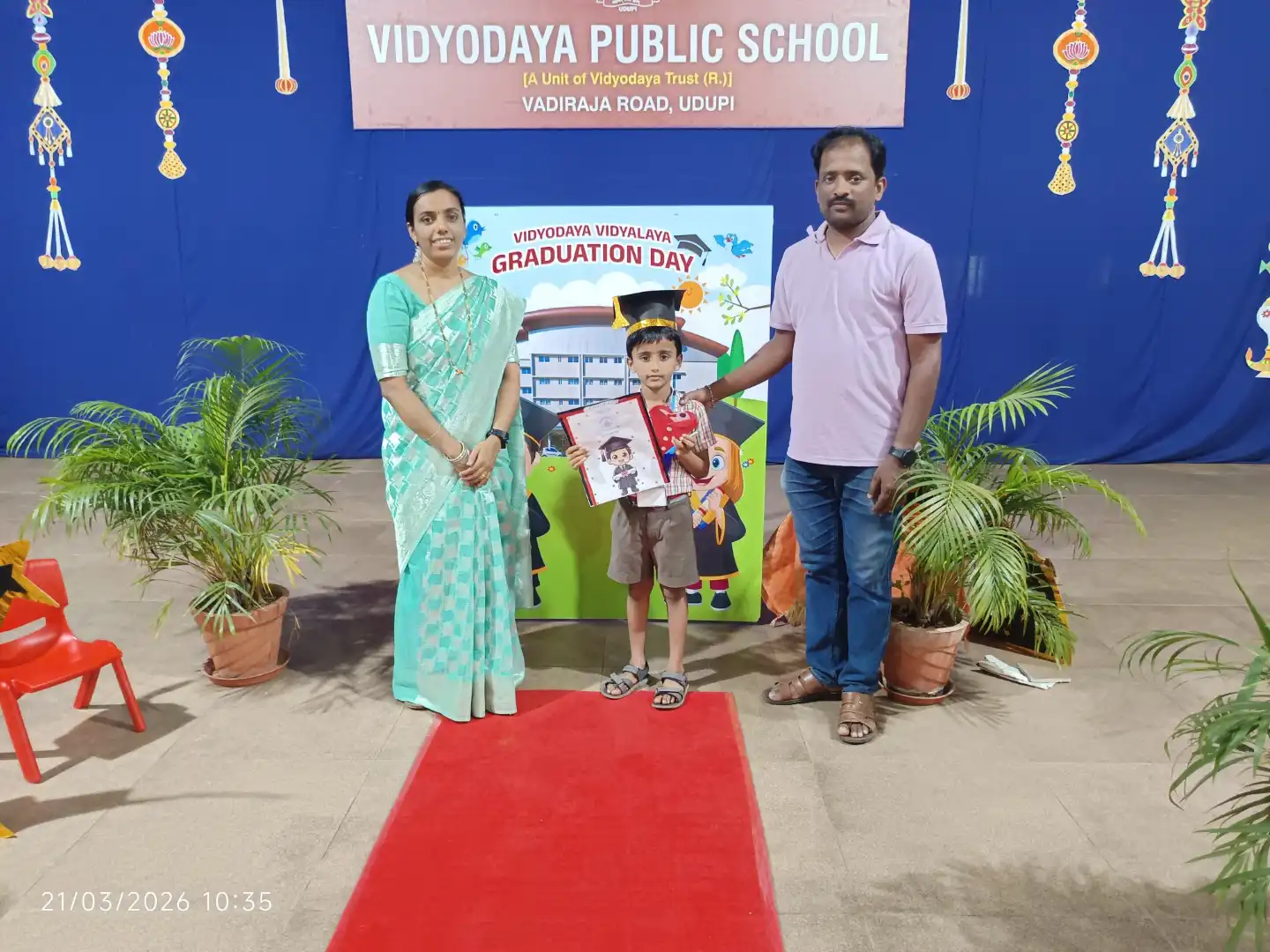 UKG Graduation Day 2026 and Merit Certificate Distribution at Vidyodaya Public School
