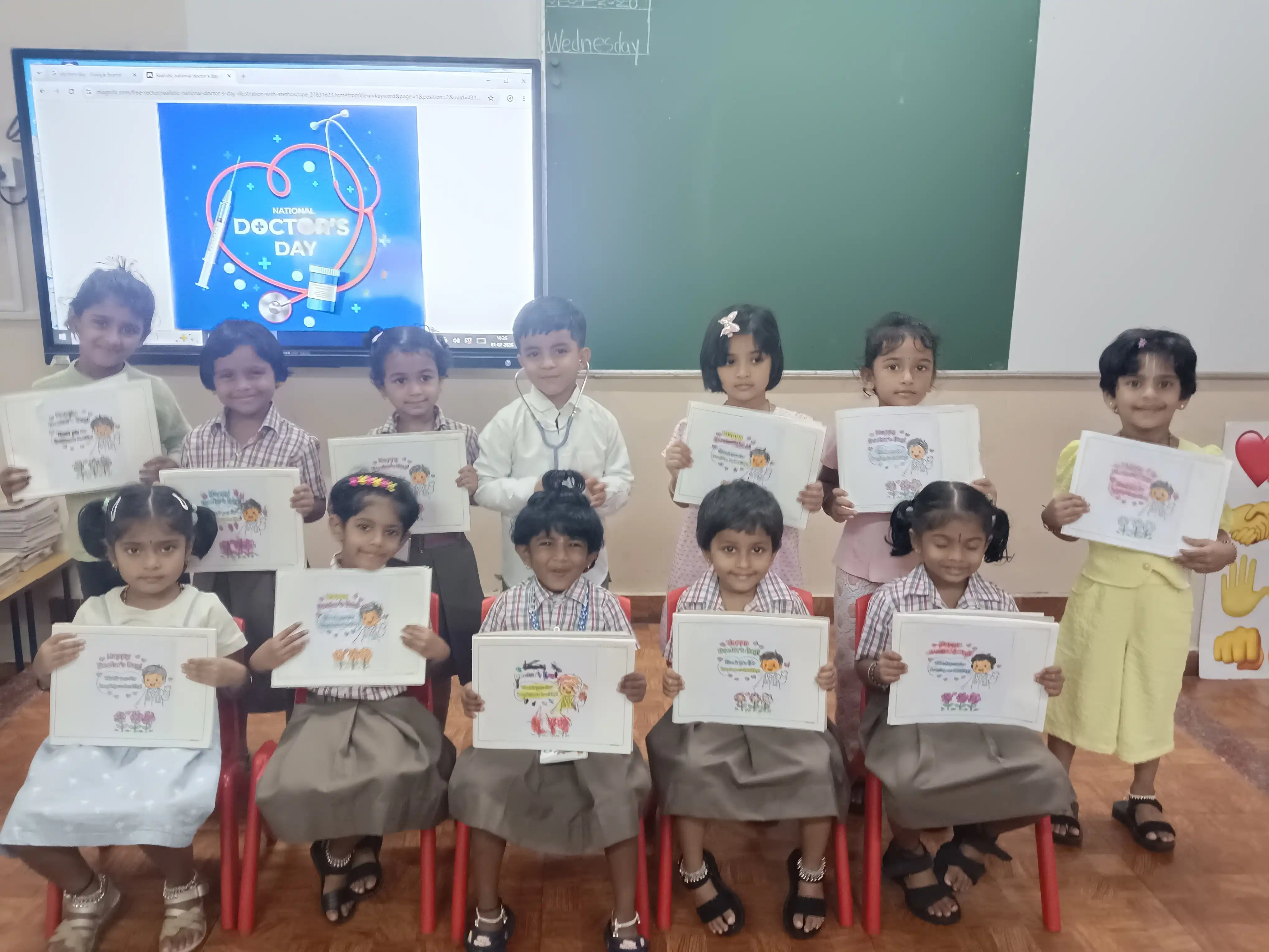 Doctor's Day Activity at Vidyodaya Public School