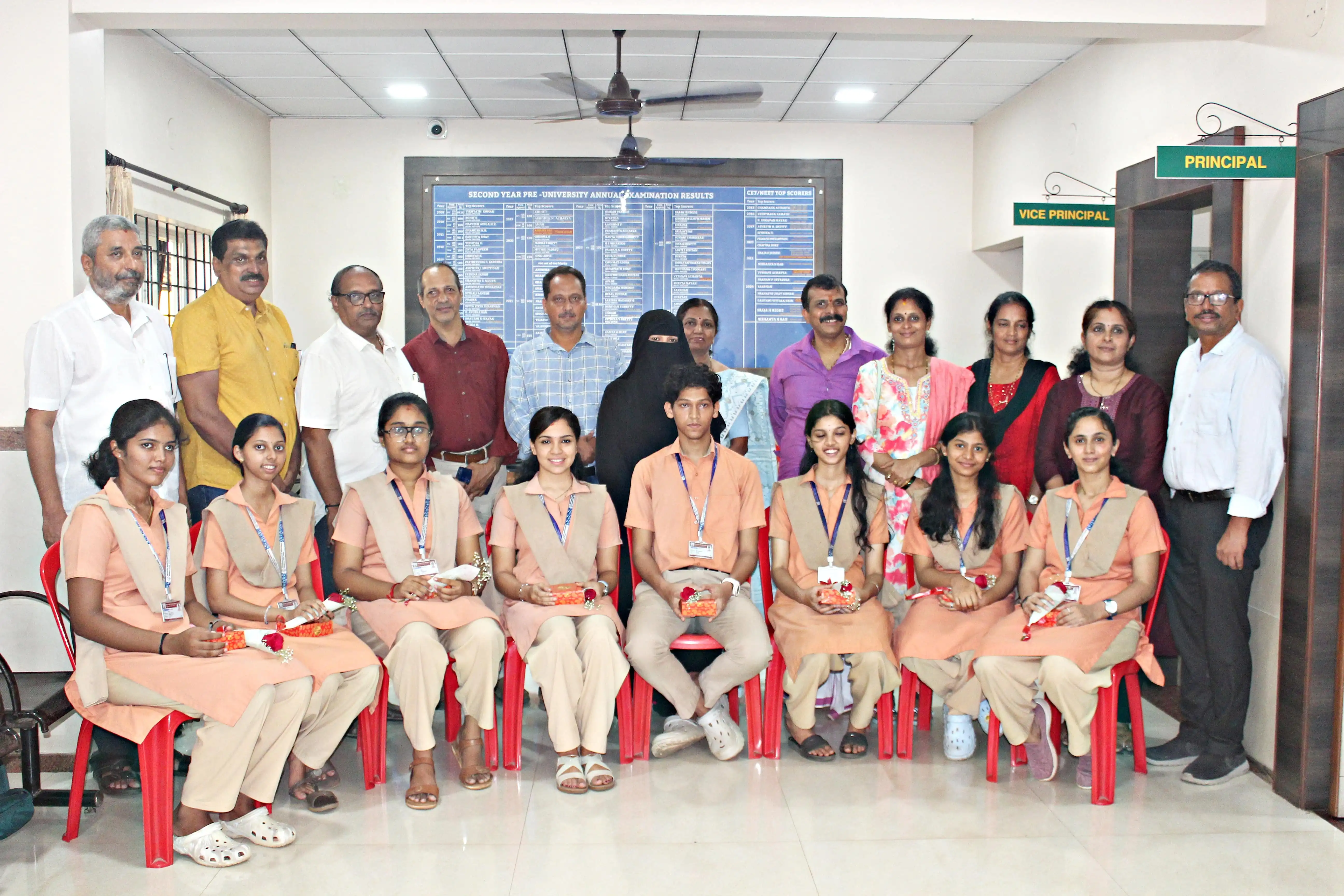 Vidyodaya P U College Udupi 2025 Rank Holders