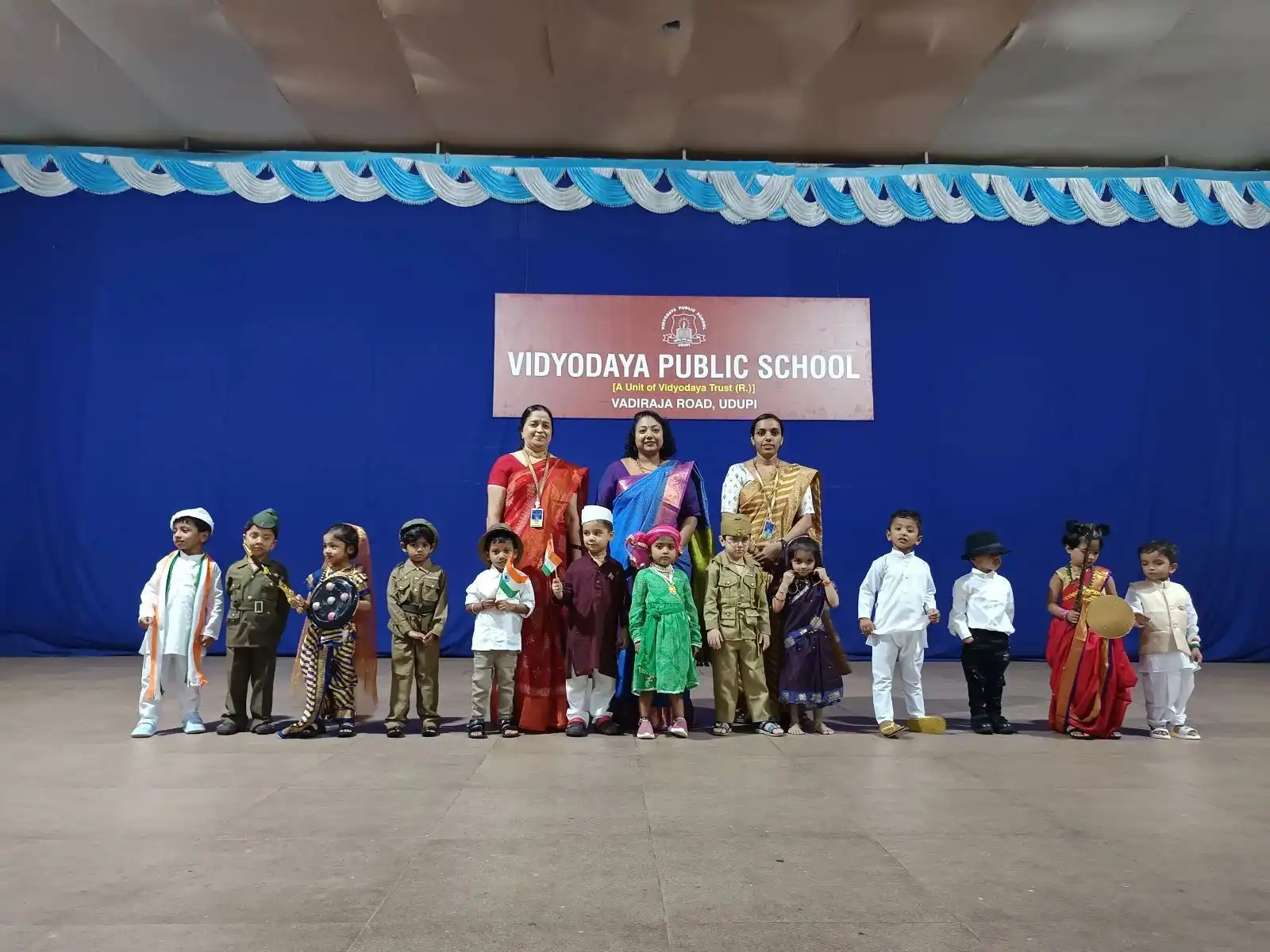 Independence Day celebration at Vidyodaya Public school Udupi