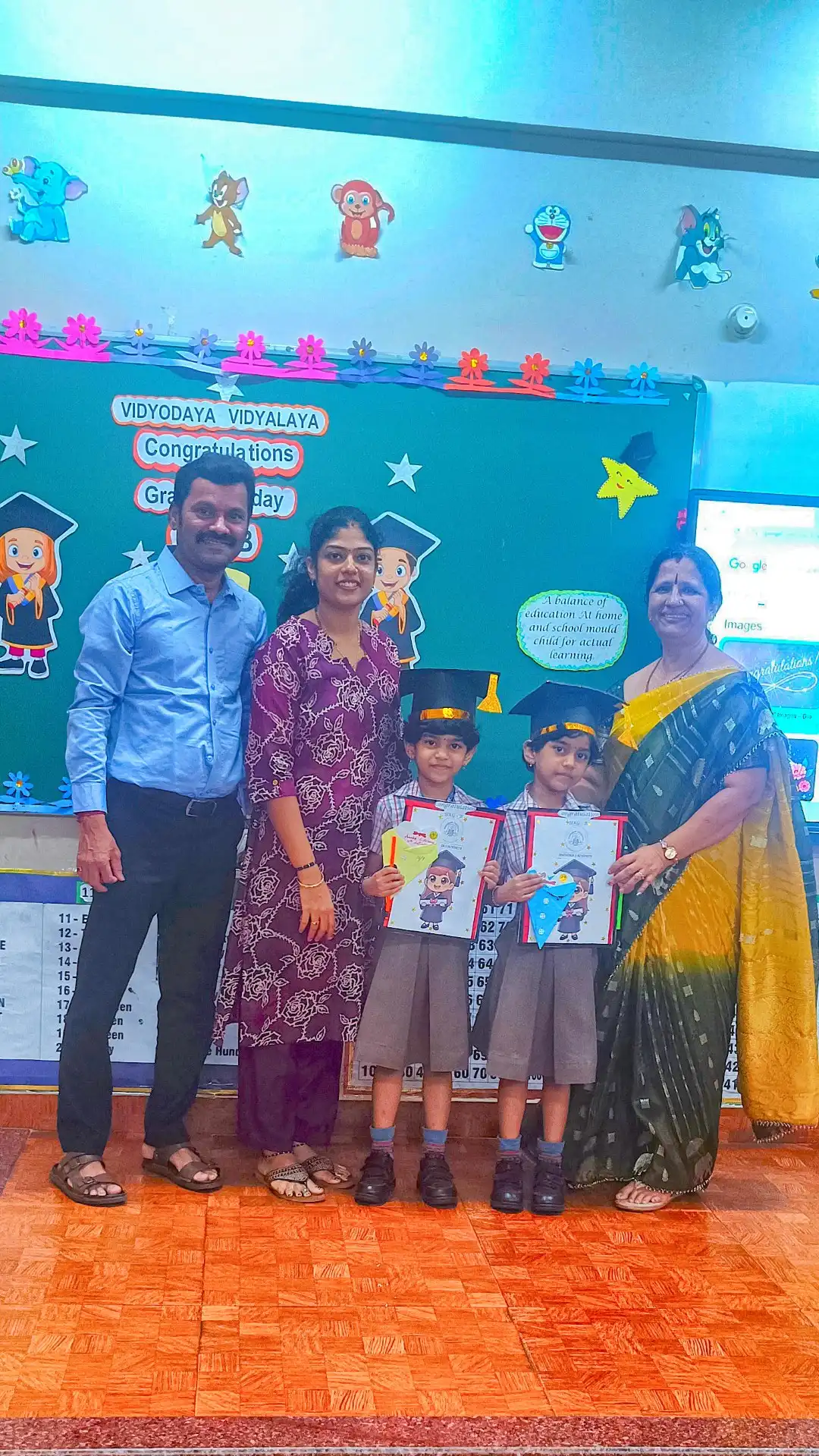 UKG Graduation Day 2026 and Merit Certificate Distribution at Vidyodaya Public School