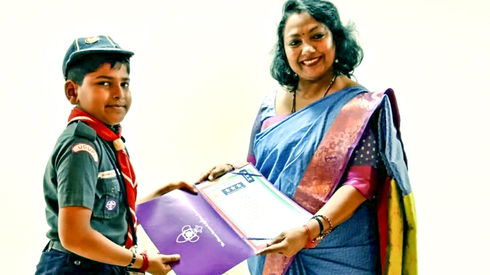 Vidyodaya Public School Bharath Scouts and Guides Rajya Puraskar