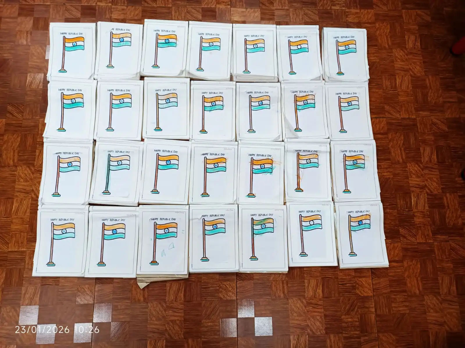 Republic Day activity for pre-primary students