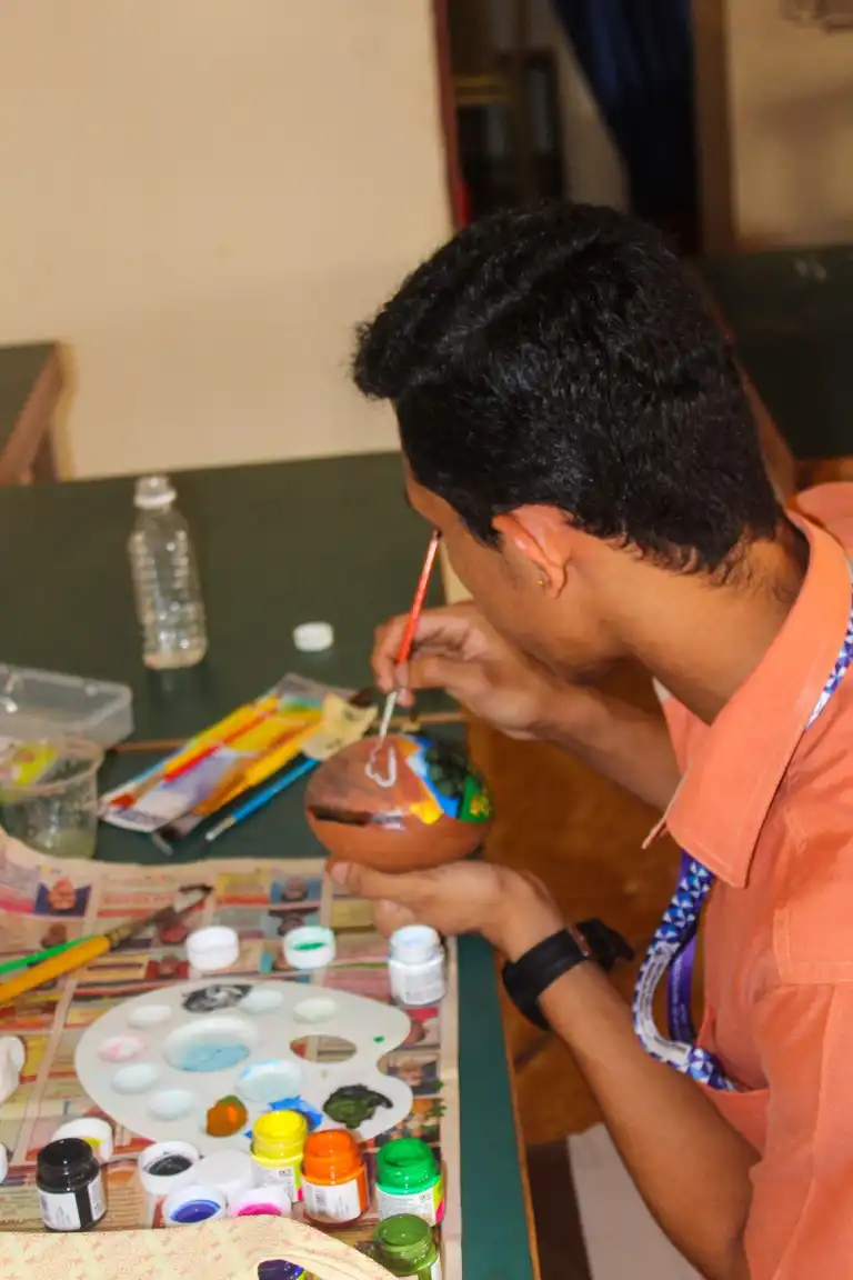 Pot Painting Competition 2025 Vidyodaya PU College Udupi