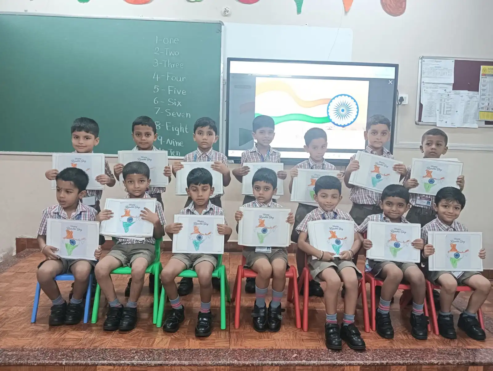 Republic Day activity for pre-primary students