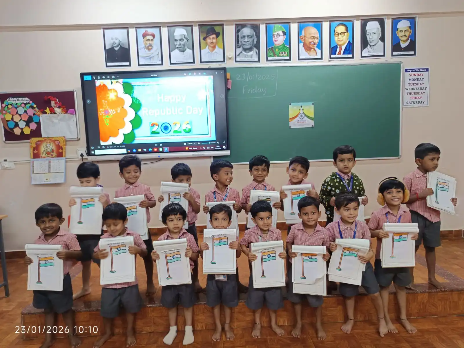 Republic Day activity for pre-primary students