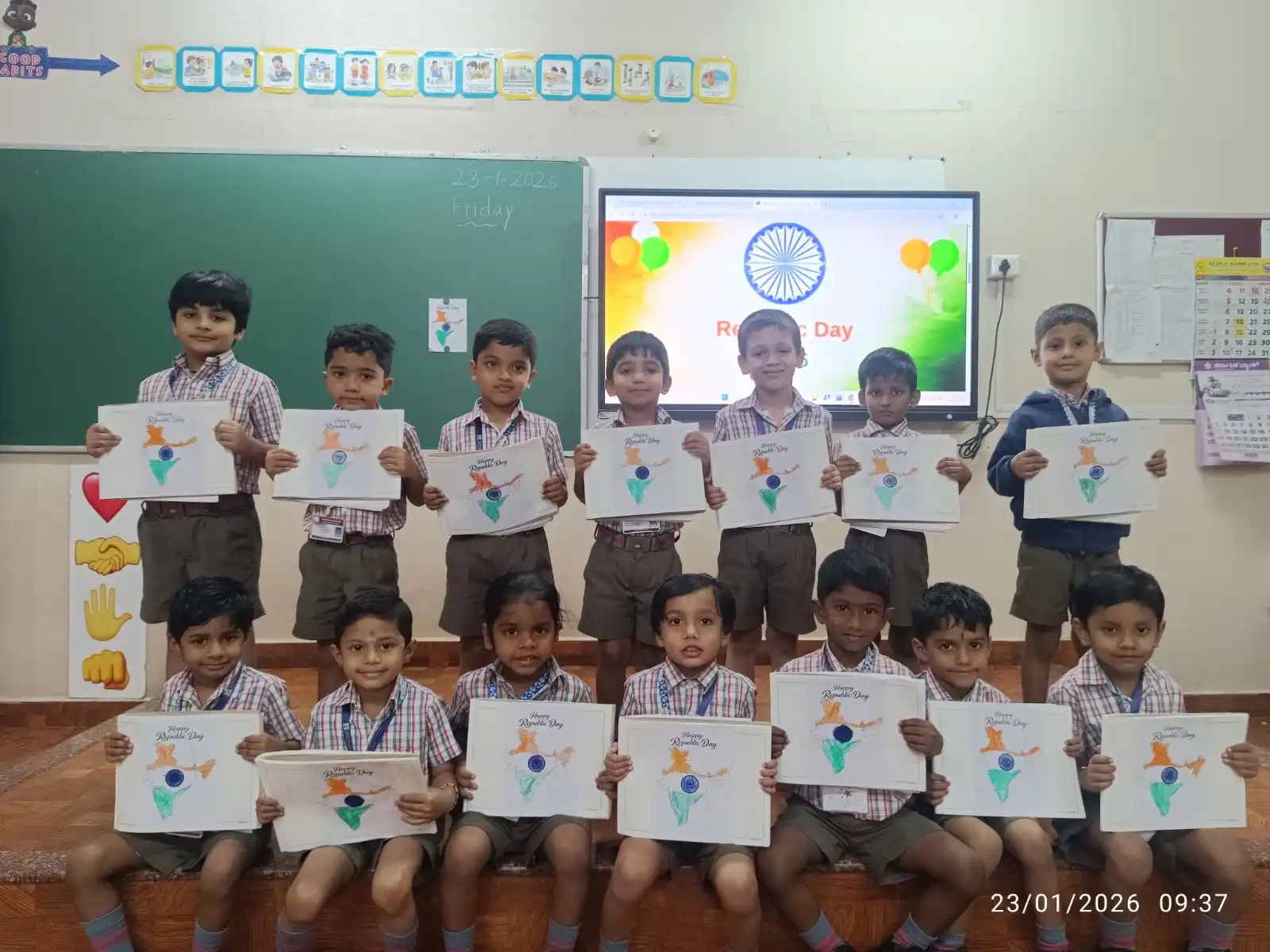 Republic Day activity for pre-primary students