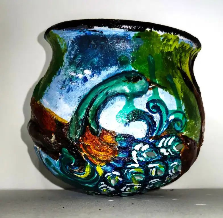 Pot Painting Competition 2025 Vidyodaya PU College Udupi