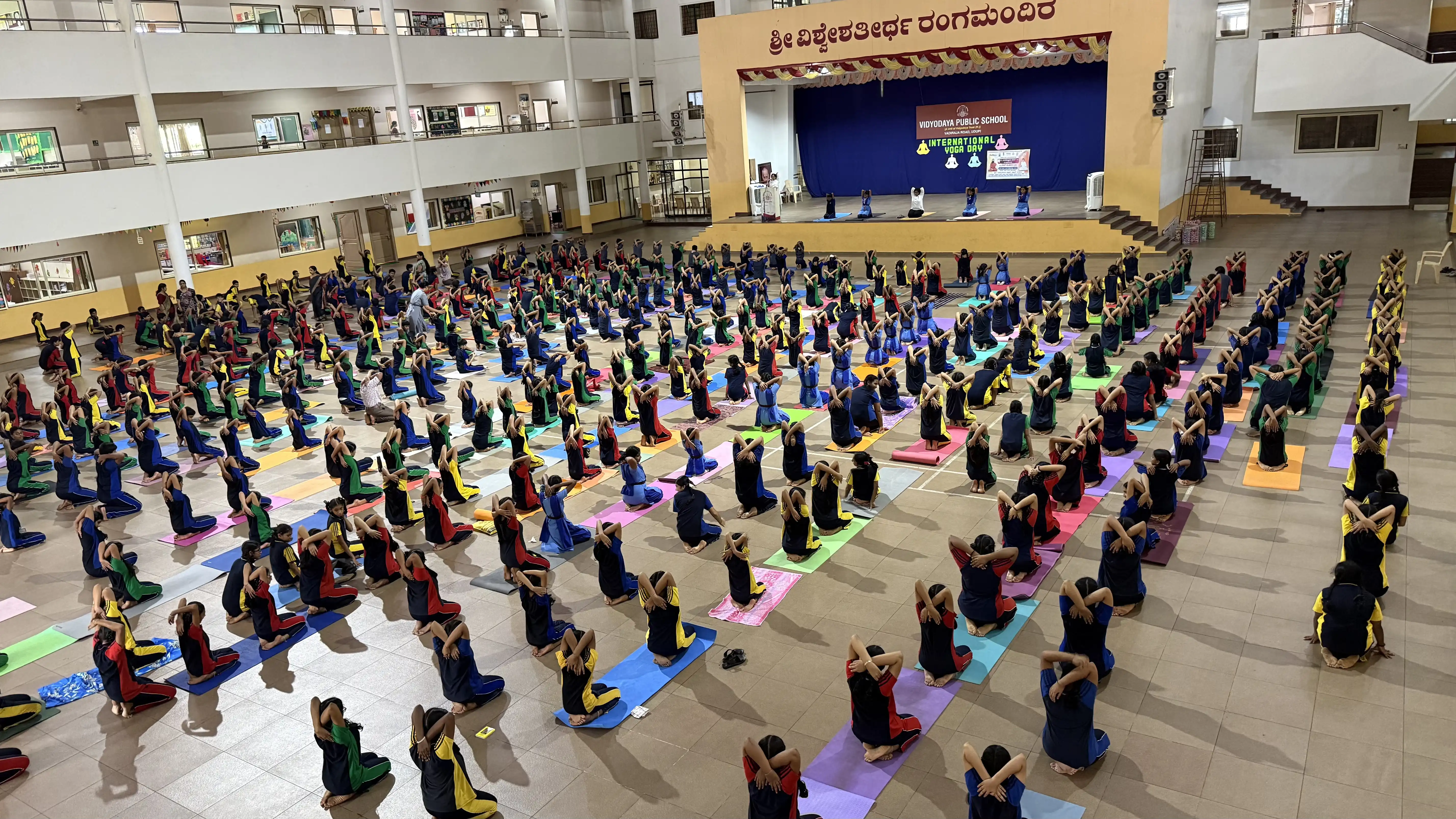 International Yoga Day celebration at Vidyodaya Public School