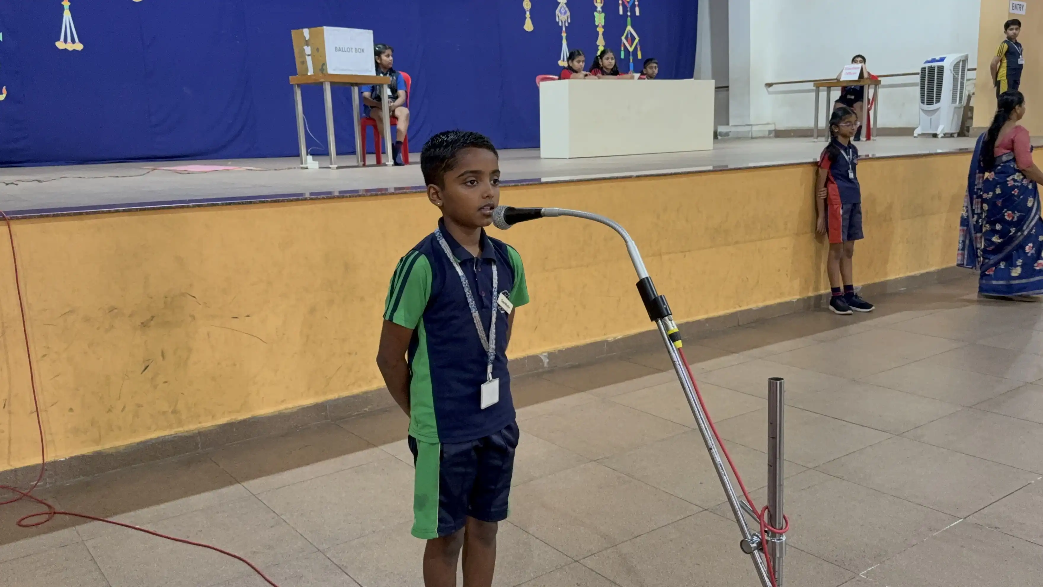 Vidyodaya Public School Election Activity Using Electronic Voting Machine