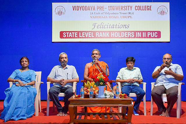 Vidyodaya PU College Udupi Rank Holders Felicitation